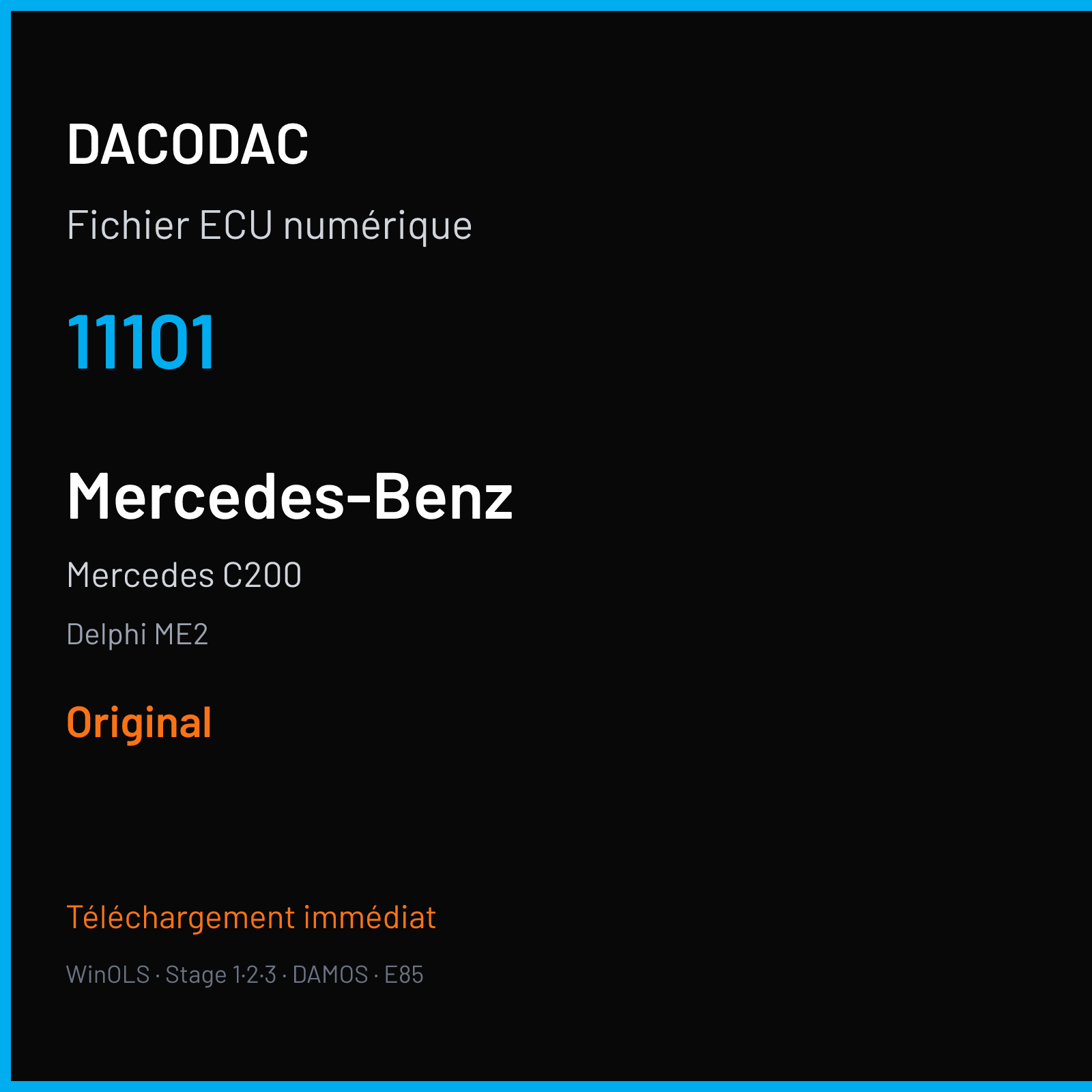 Mercedes C200 (2015) — Delphi ME2 — 11101 — Original