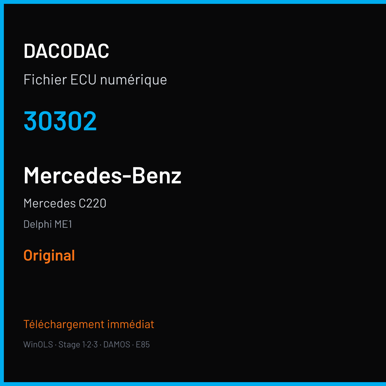 Mercedes C220 (2012) — Delphi ME1 — 30302 — Original