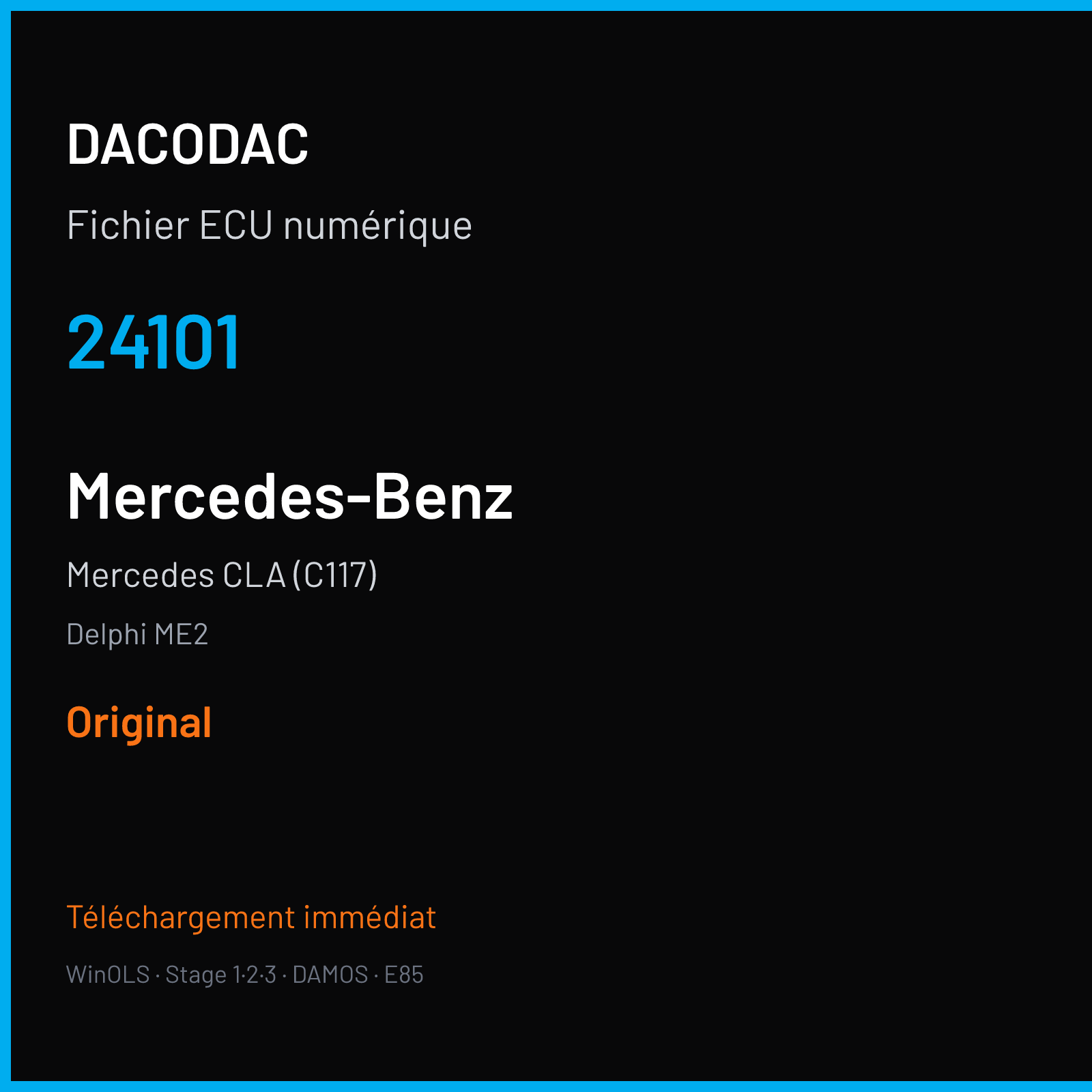Mercedes CLA (C117) (2016) — Delphi ME2 — 24101 — Original