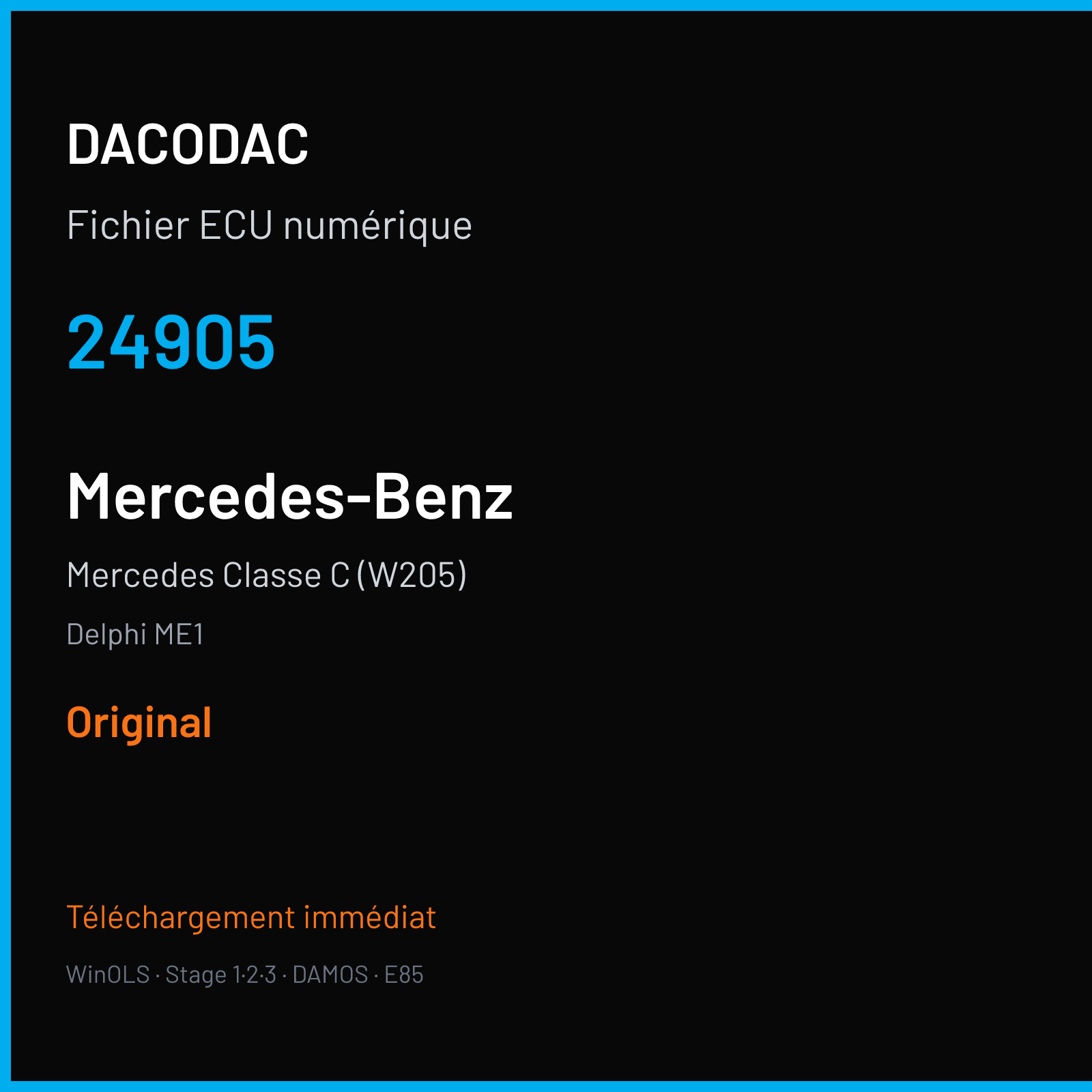 Mercedes Classe C (W205) (2012) — Delphi ME1 — 24905 — Original