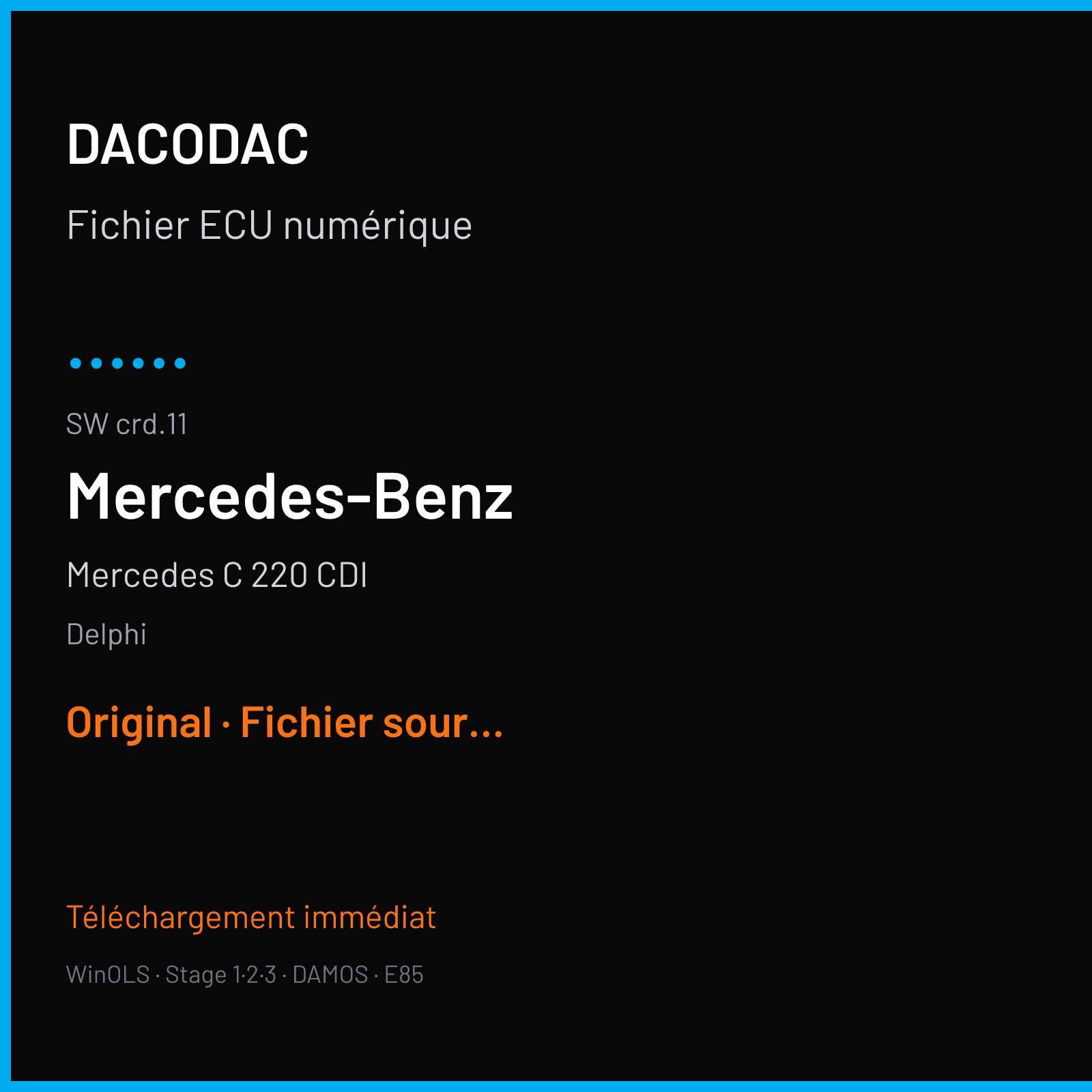 Mercedes C 220 CDI (2007) — Delphi — ...... · crd.11 — Original