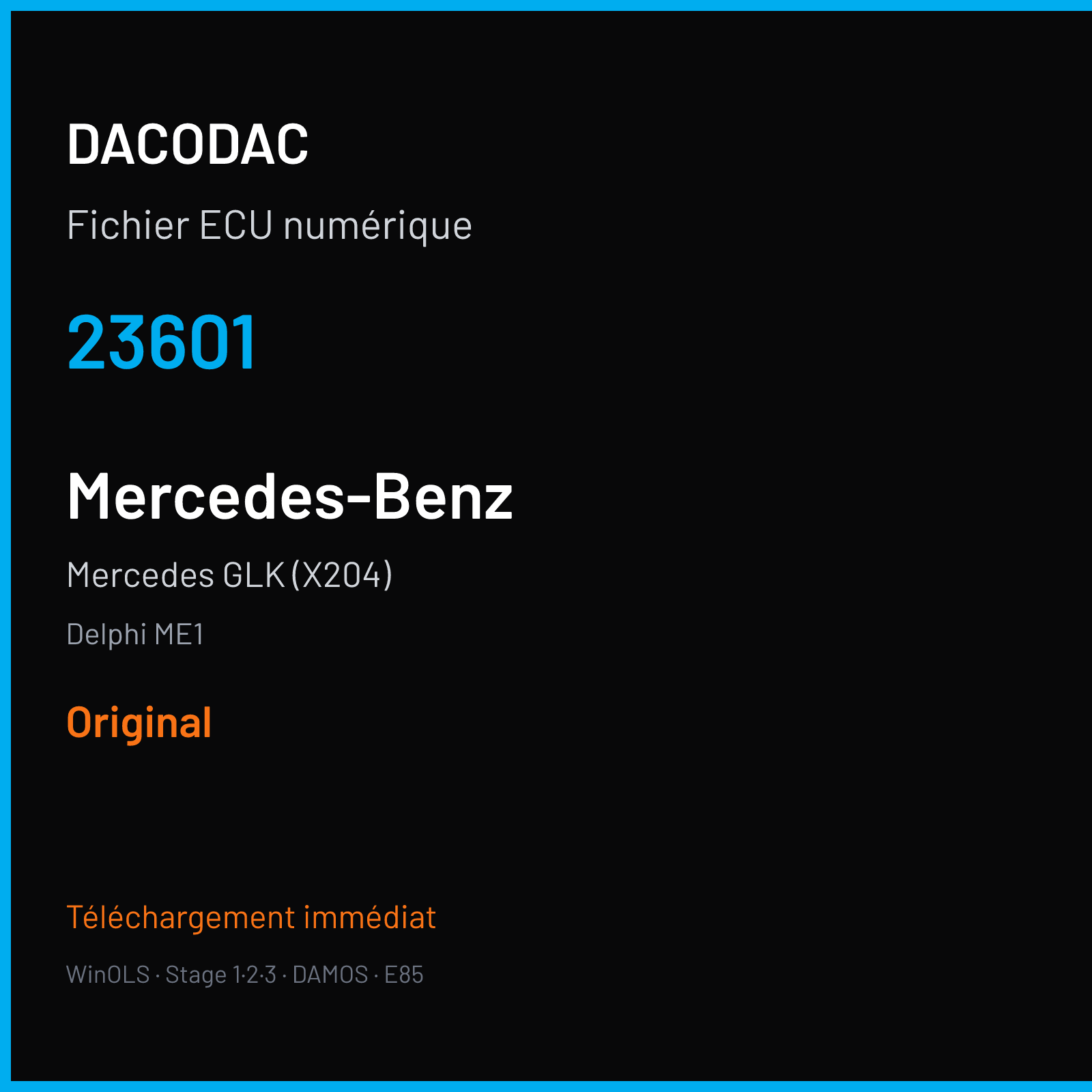 Mercedes GLK (X204) — Delphi ME1 — 23601 — Original