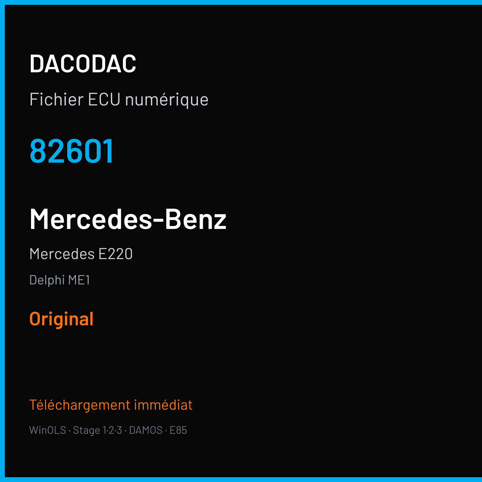 Mercedes E220 (2012) — Delphi ME1 — 82601 — Original