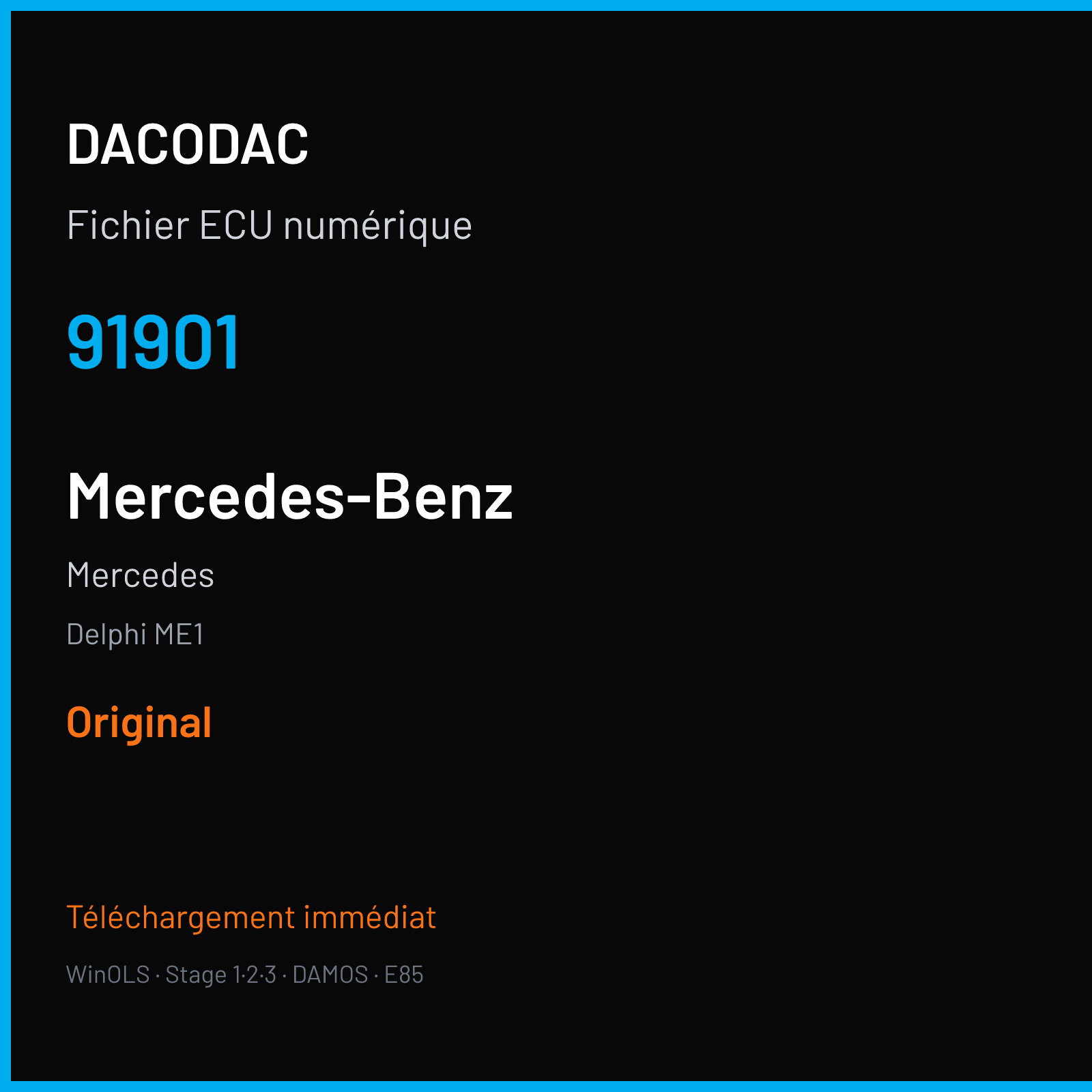 Mercedes — Delphi ME1 — 91901 — Original