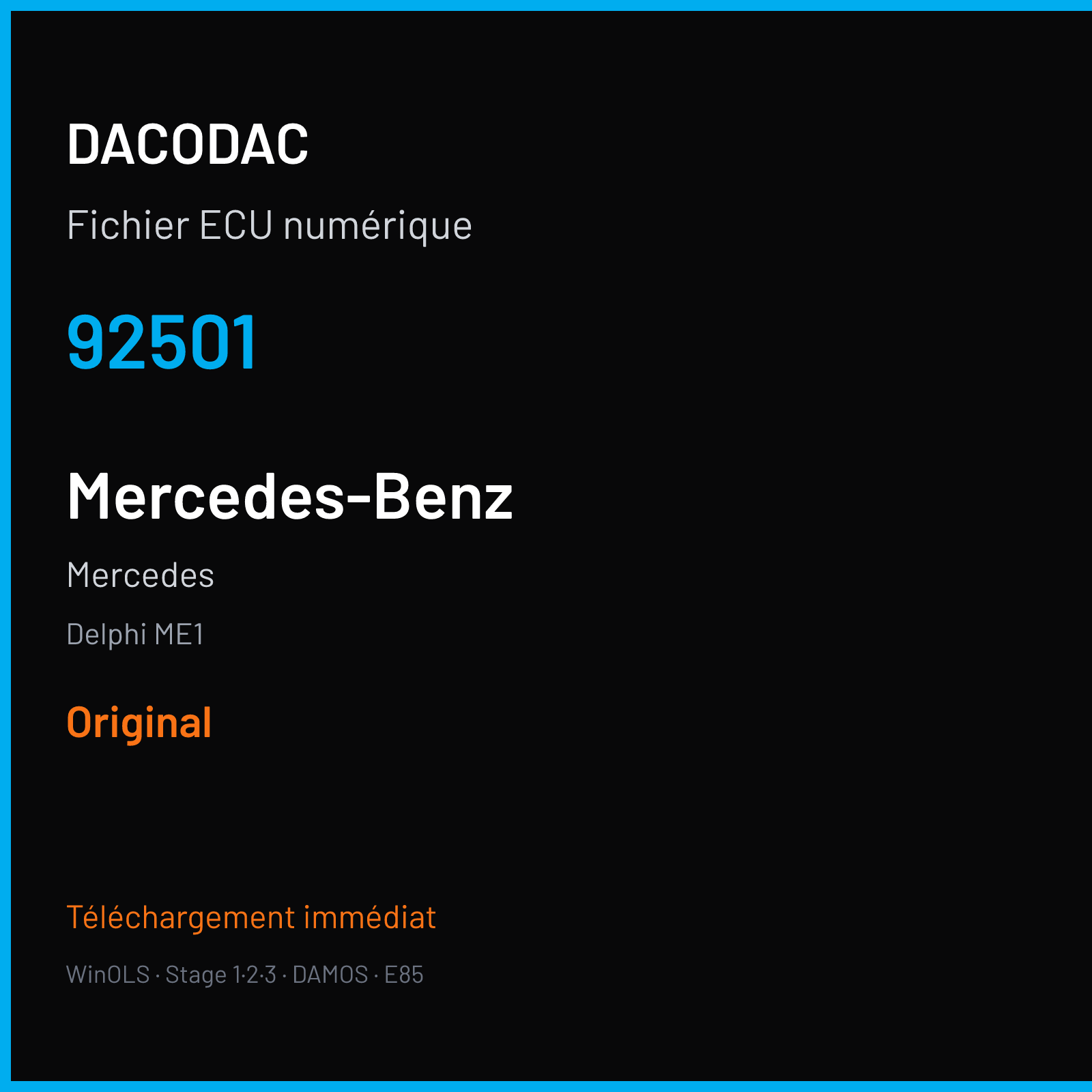 Mercedes — Delphi ME1 — 92501 — Original