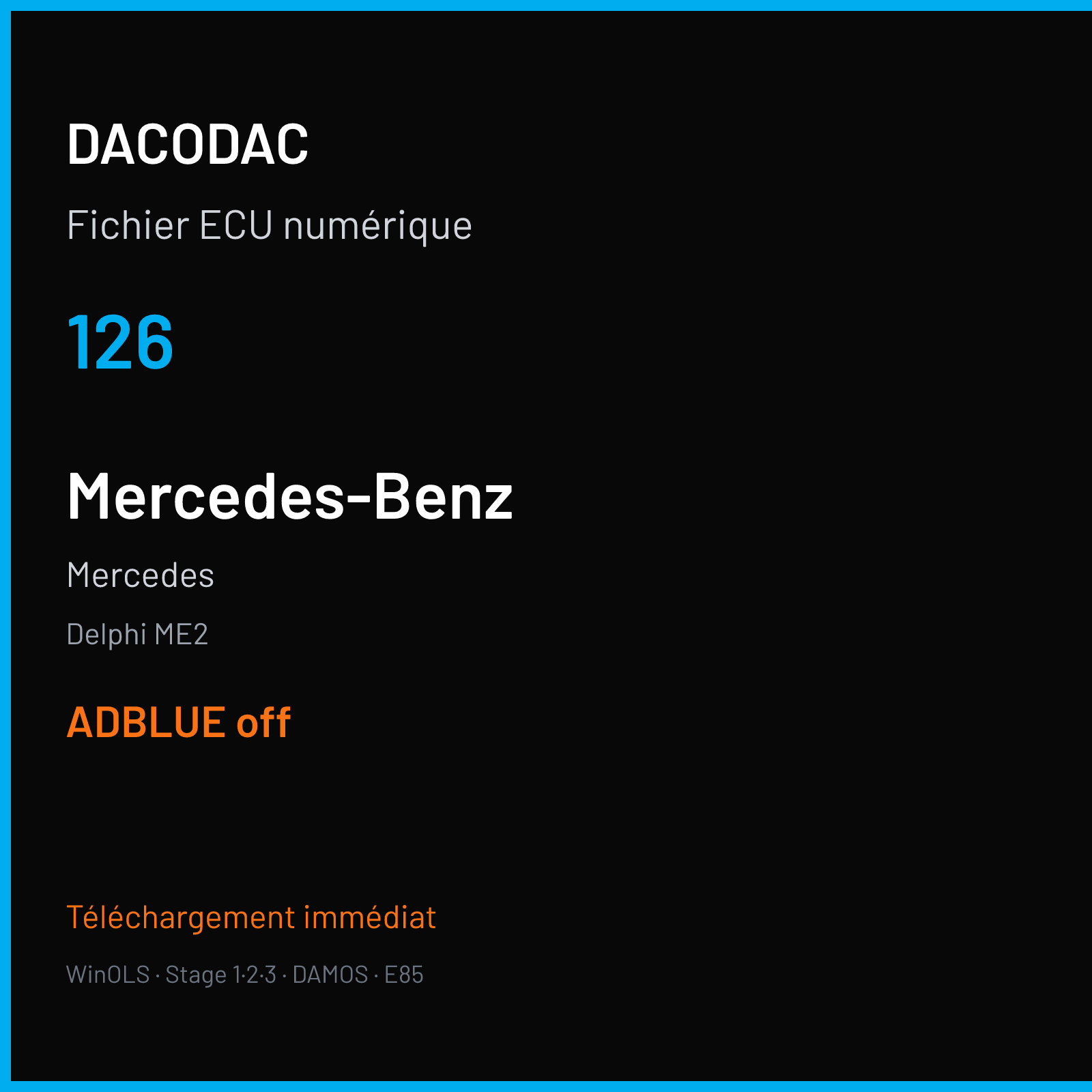 Mercedes (2016) — Delphi ME2 — 126 — ADBLUE off