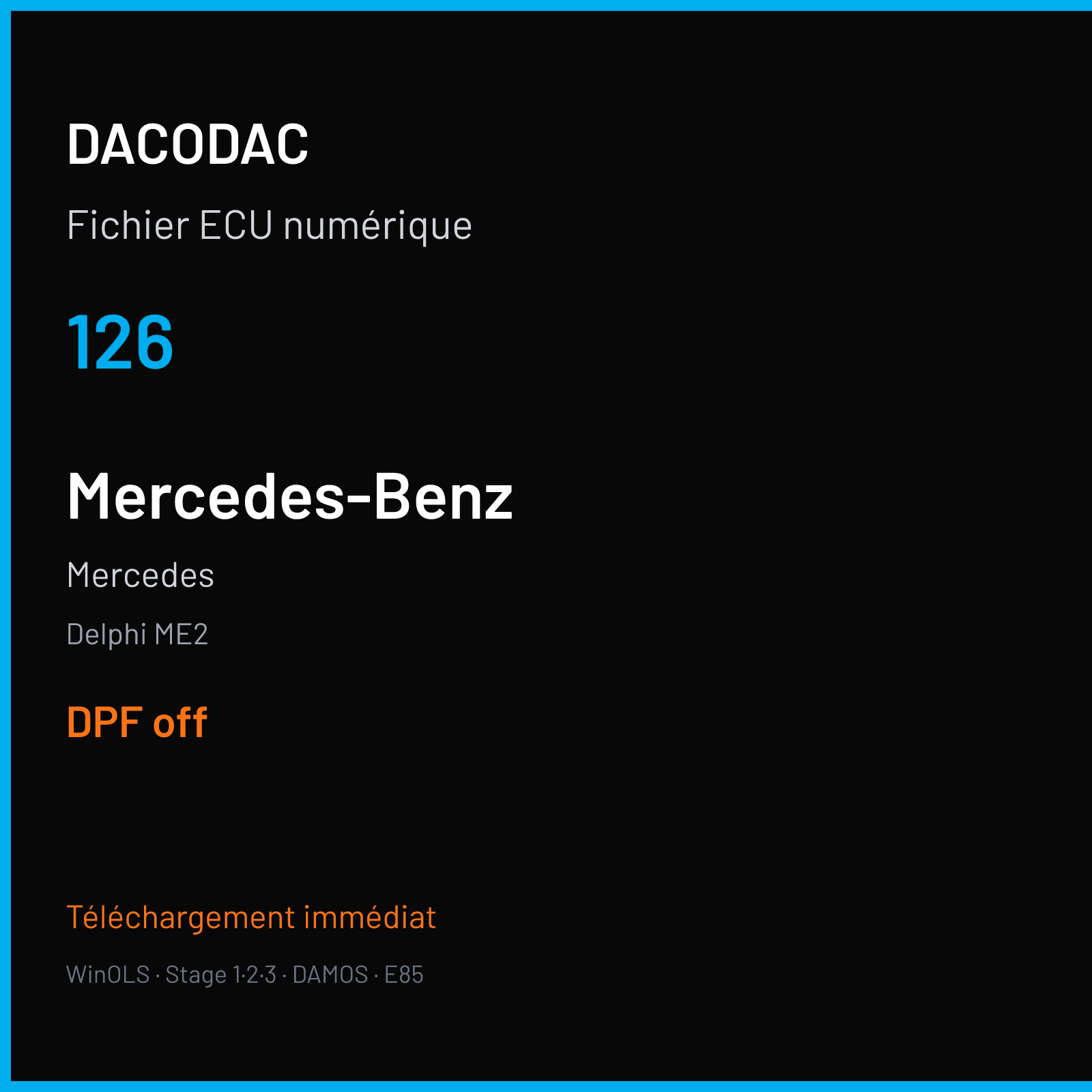 Mercedes (2016) — Delphi ME2 — 126 — DPF off