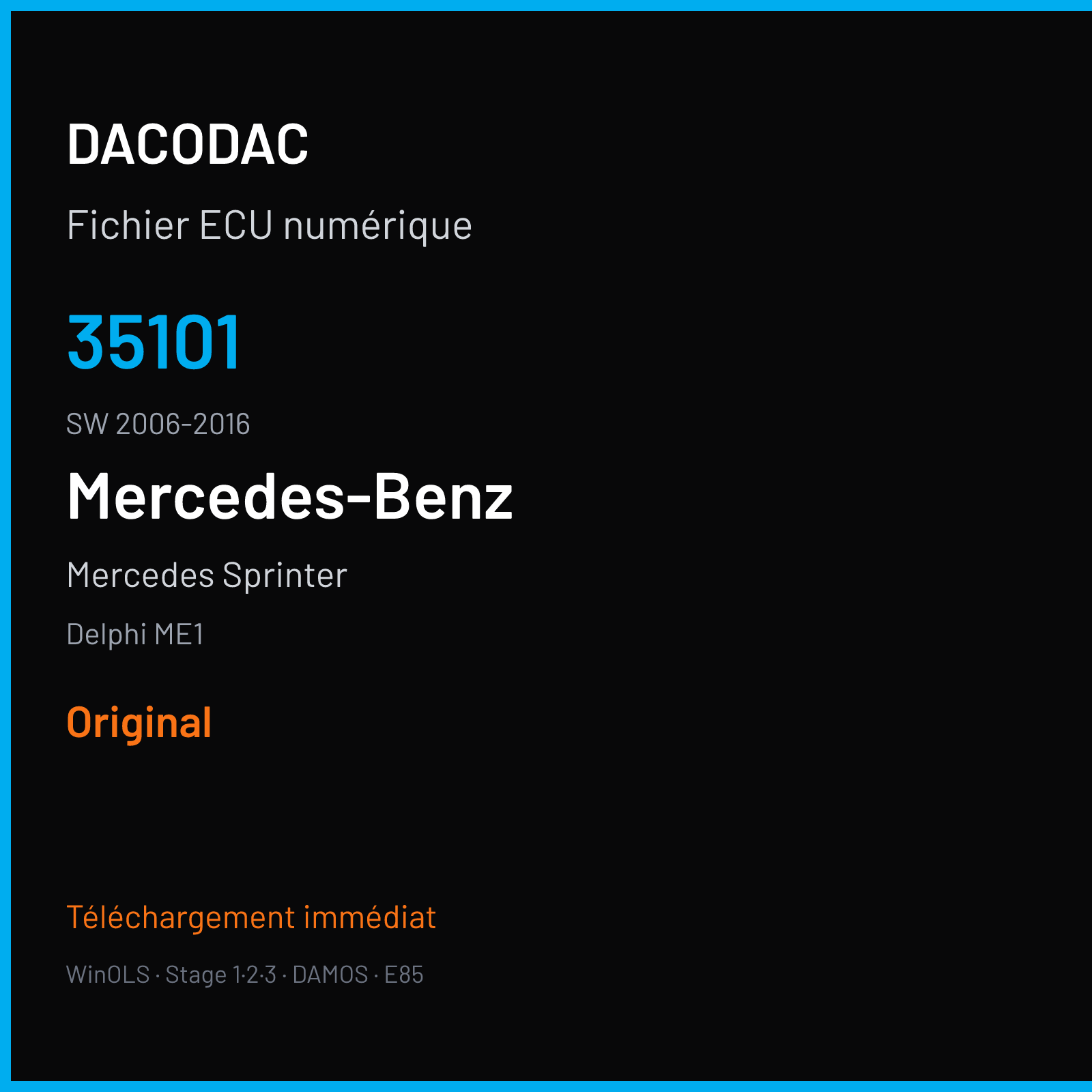 Mercedes Sprinter (2016) — Delphi ME1 — 35101 · 2006-2016 — Original