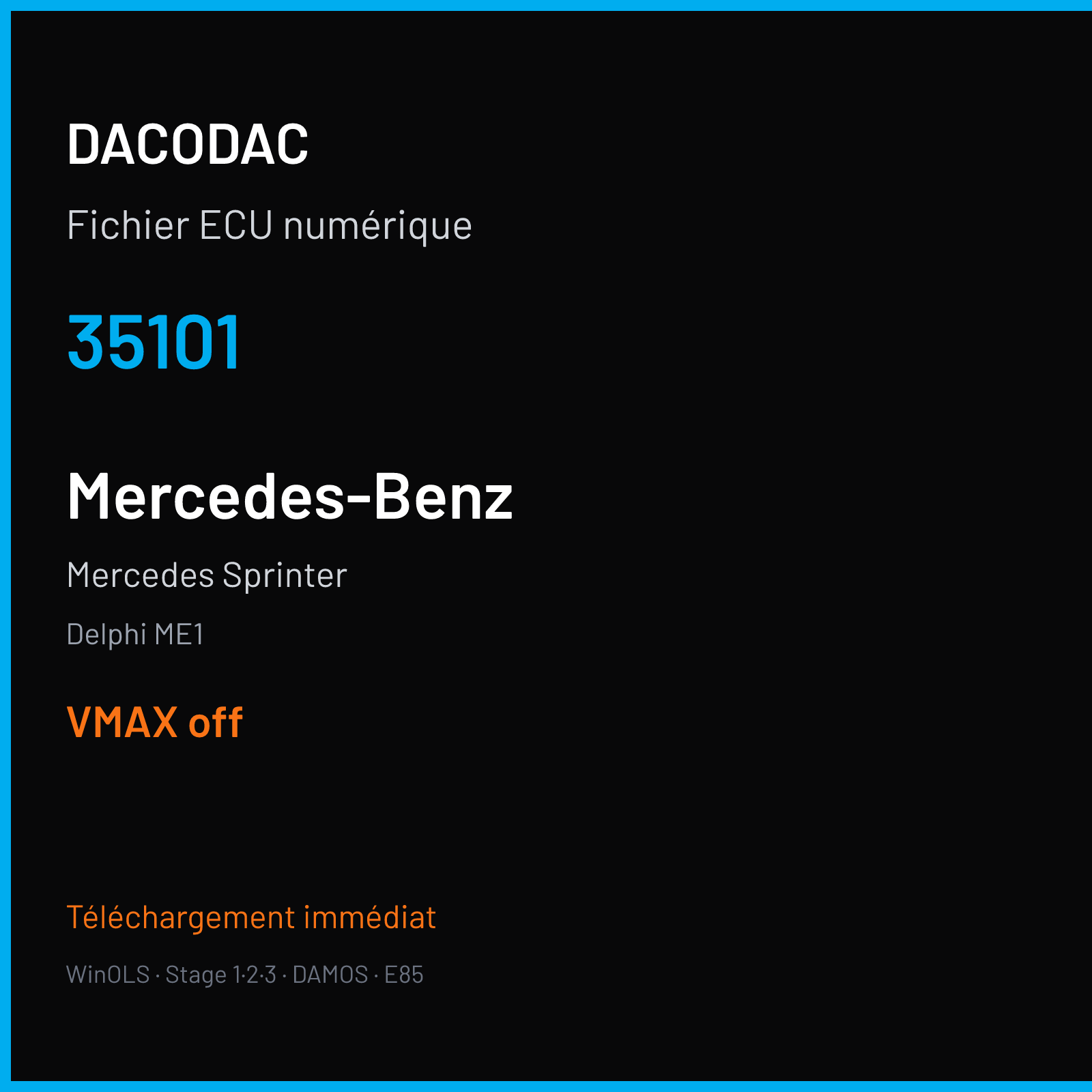 Mercedes Sprinter (2014) — Delphi ME1 — 35101 — VMAX off