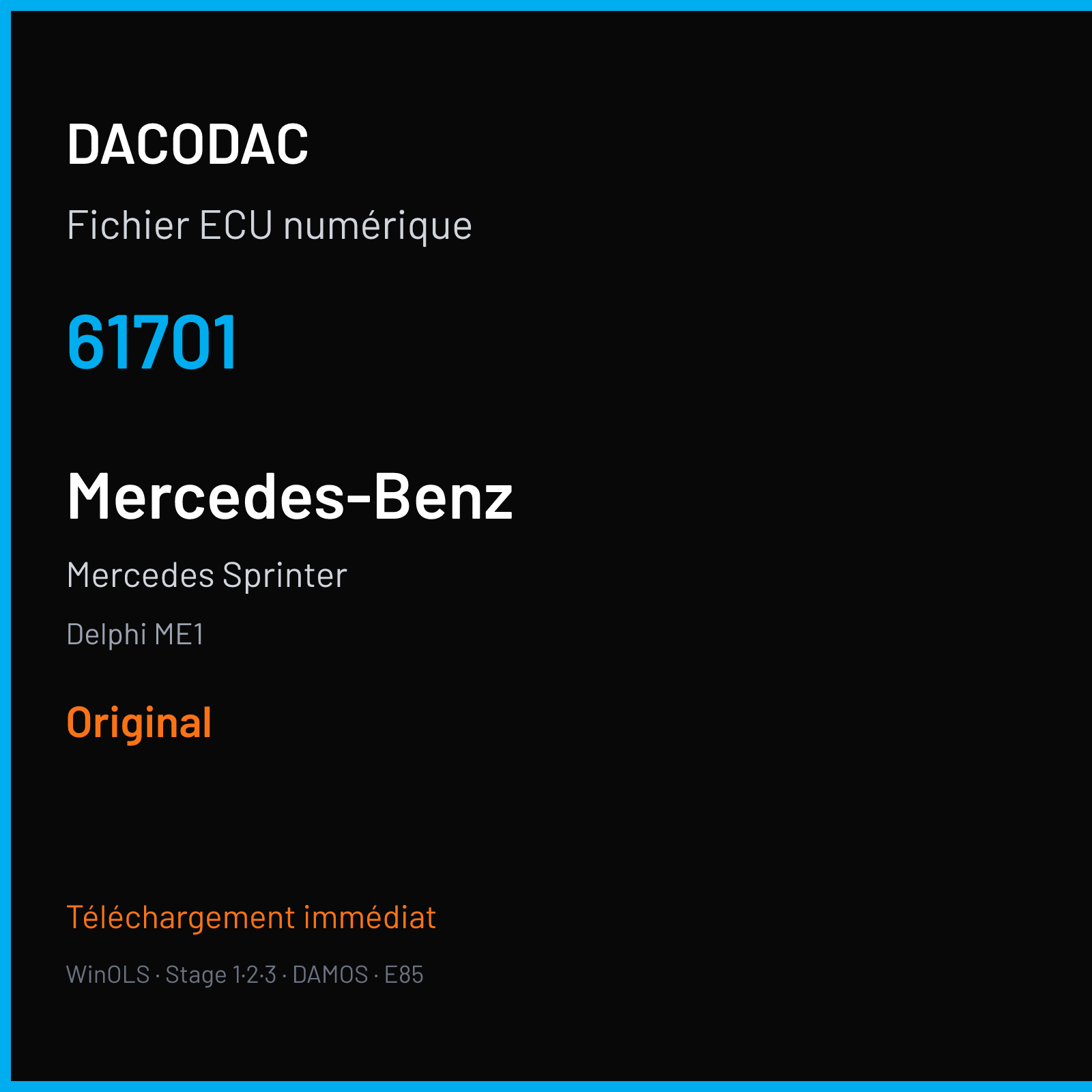 Mercedes Sprinter (2016) — Delphi ME1 — 61701 — Original