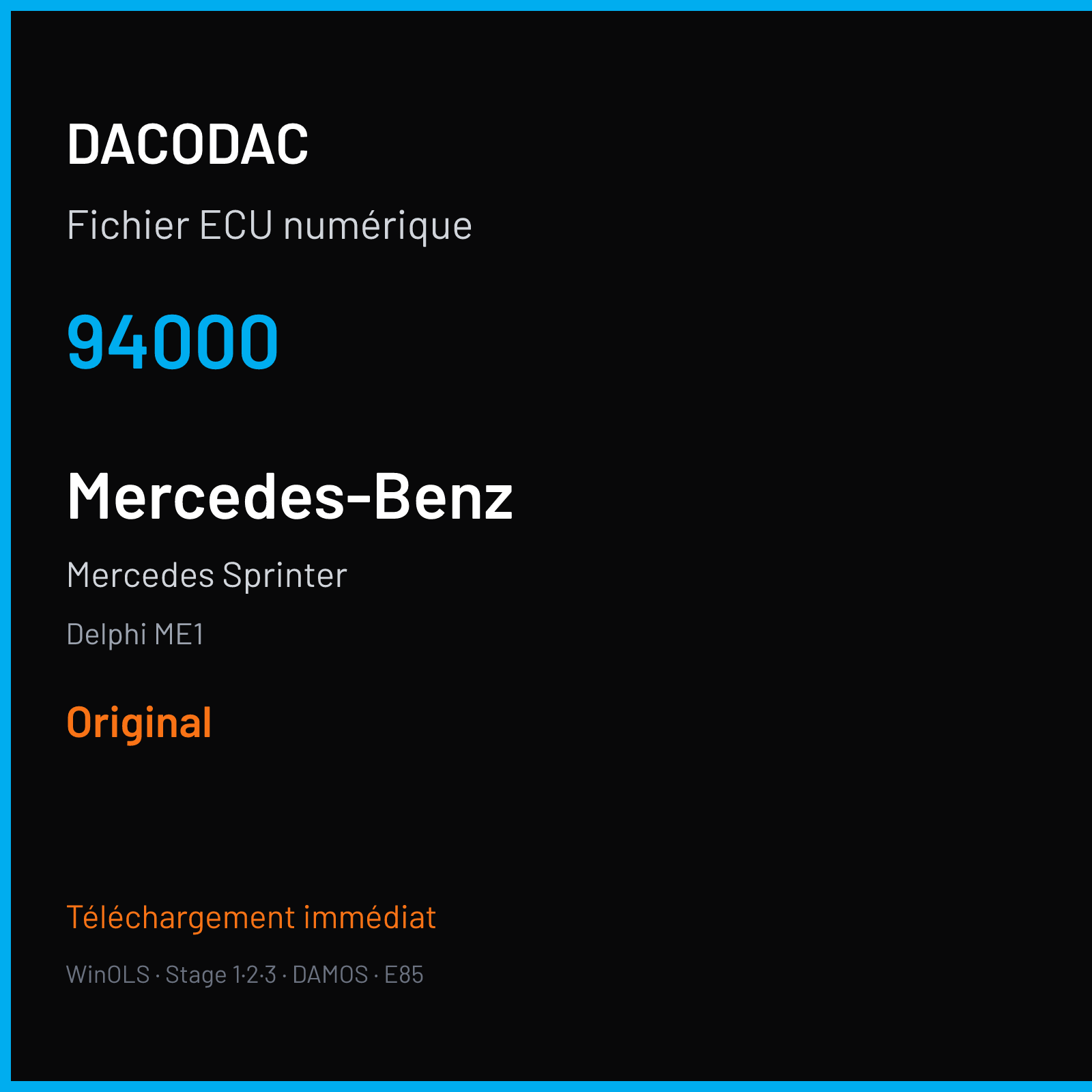 Mercedes Sprinter (2018) — Delphi ME1 — 94000 — Original