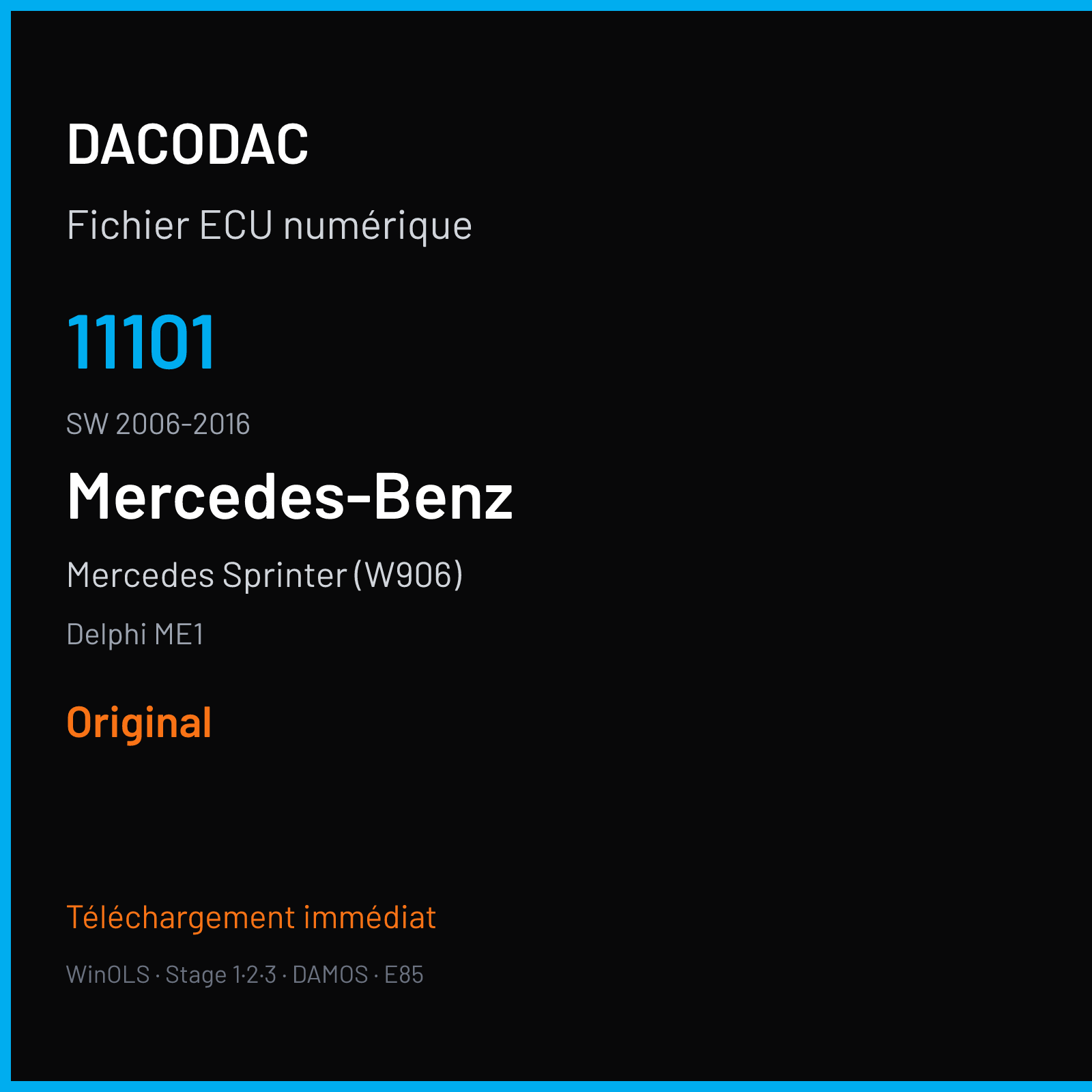 Mercedes Sprinter (W906) (2009) — Delphi ME1 — 11101 · 2006-2016 — Original