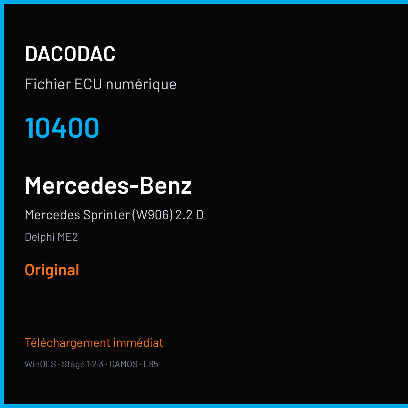 Mercedes Sprinter (W906) 2.2 D (2011) — Delphi ME2 — 10400 — Original