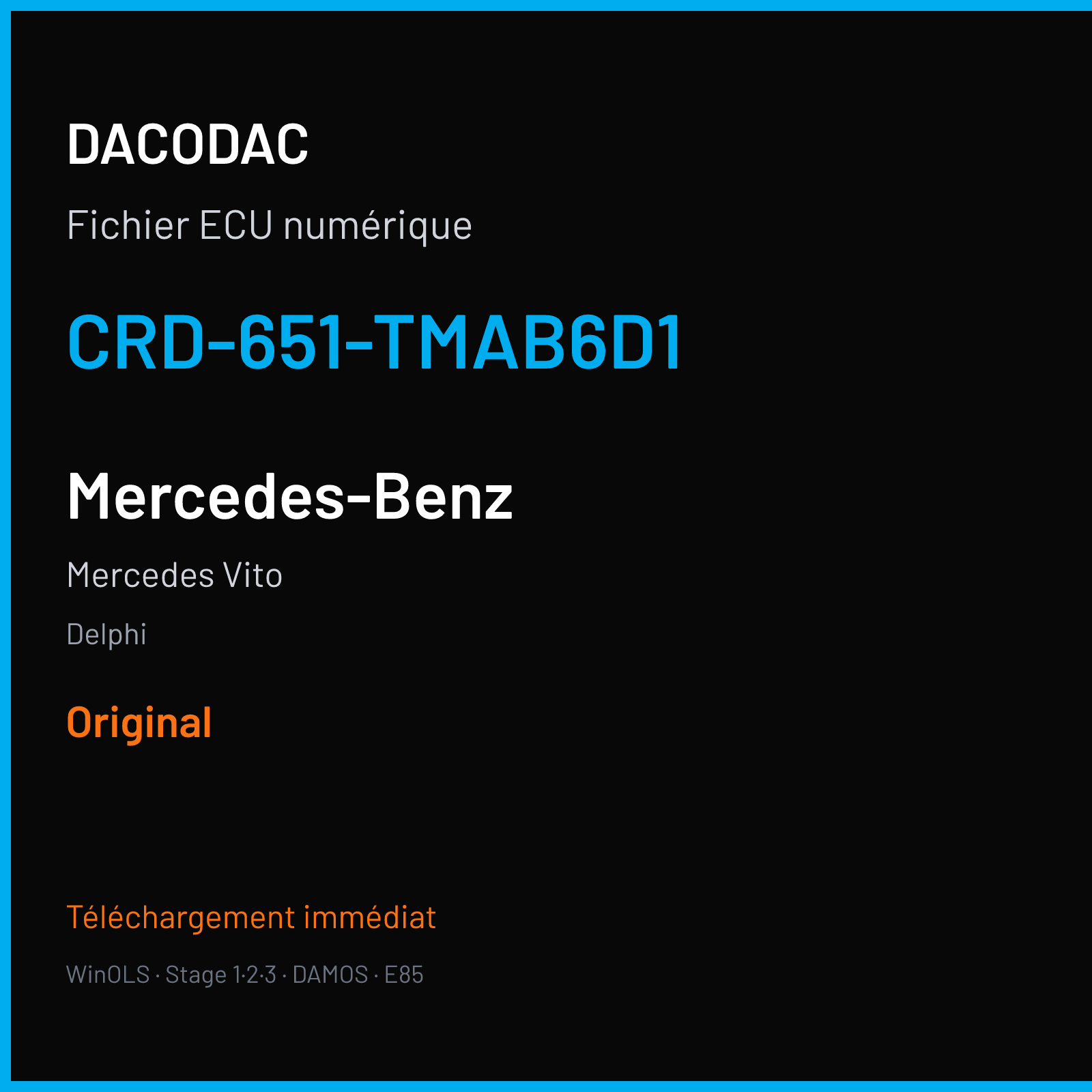 Mercedes Vito (2013) — Delphi — CRD-651-TMAB6D1 — Original