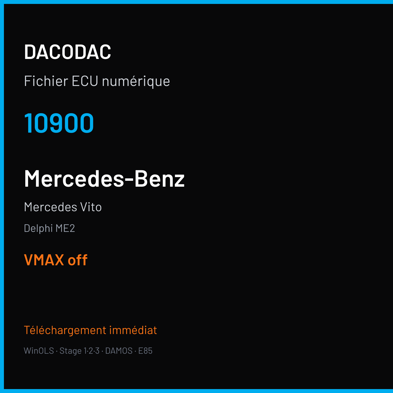 Mercedes Vito — Delphi ME2 — 10900 — VMAX off