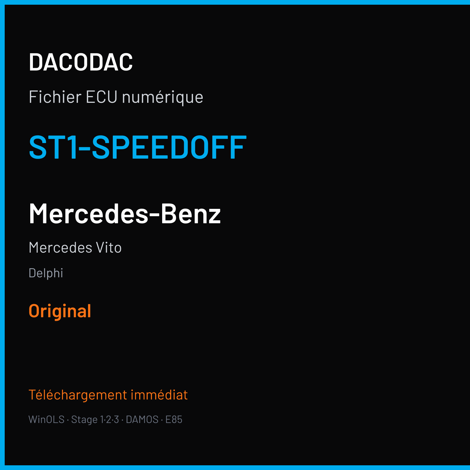 Mercedes Vito (2011) — Delphi — ST1-SPEEDOFF — Original