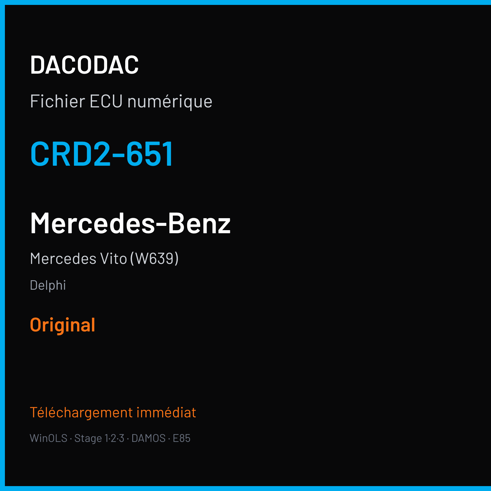 Mercedes Vito (W639) (2010) — Delphi — CRD2-651 — Original