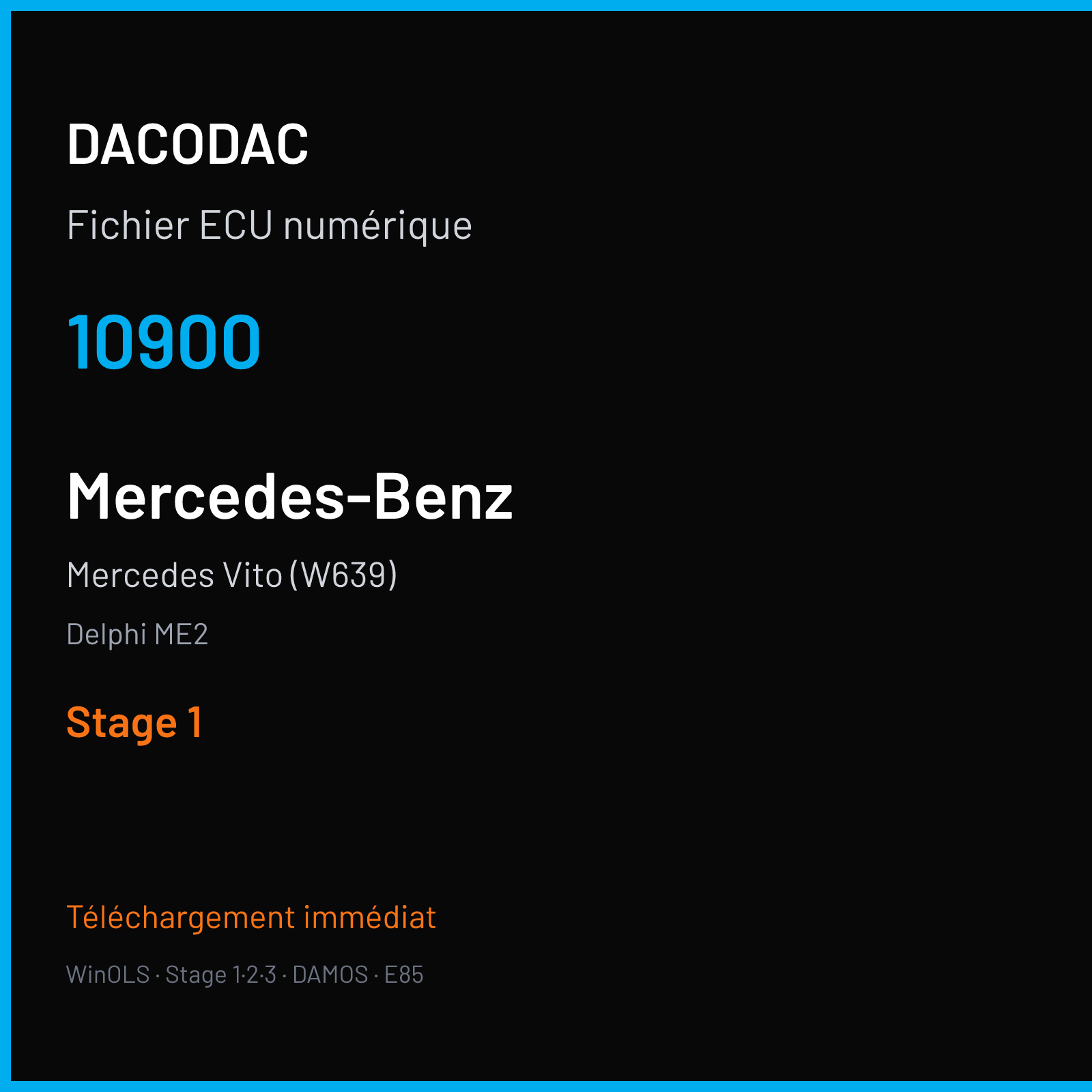 Mercedes Vito (W639) (2012) — Delphi ME2 — 10900 — Stage 1