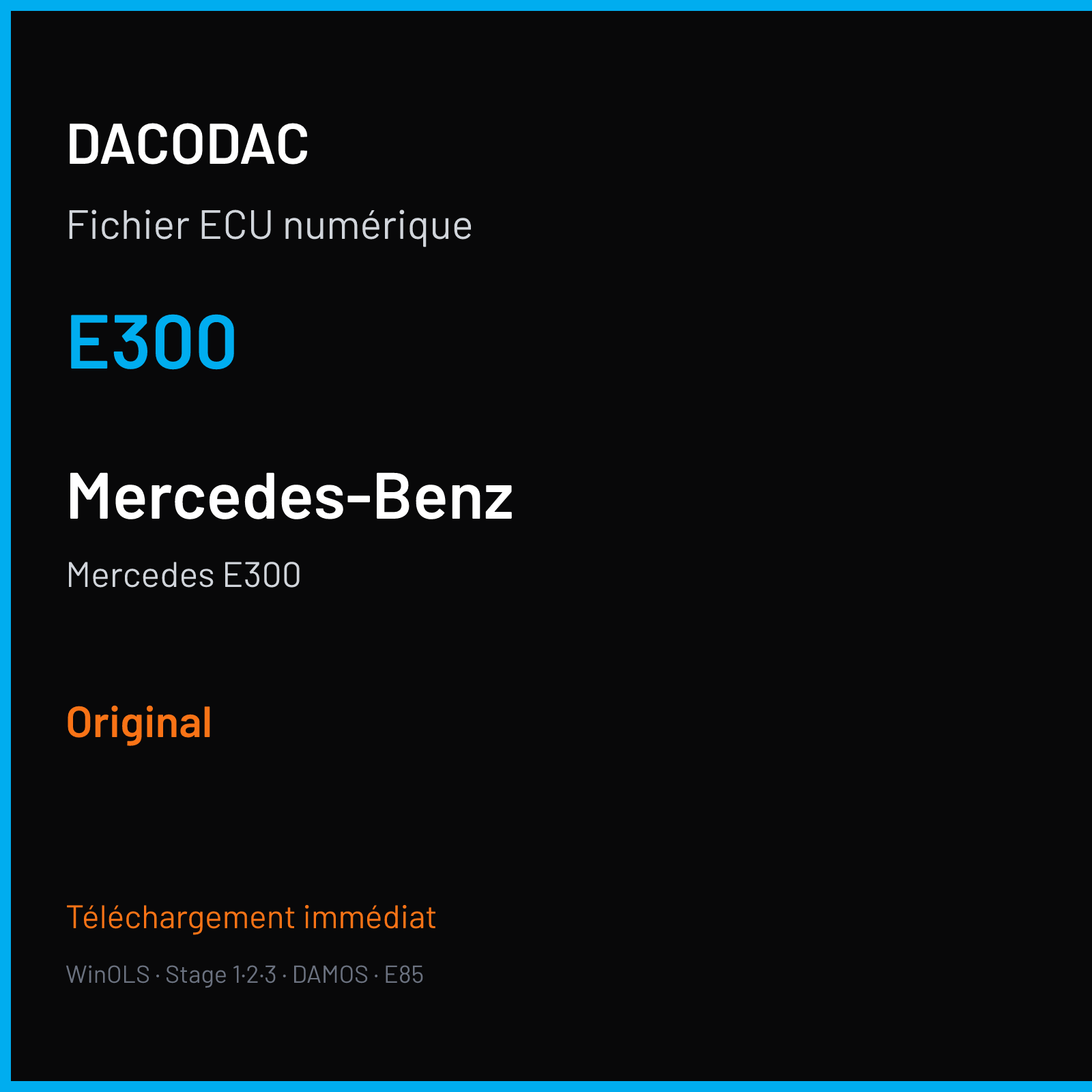 Mercedes E300 — E300 — Original