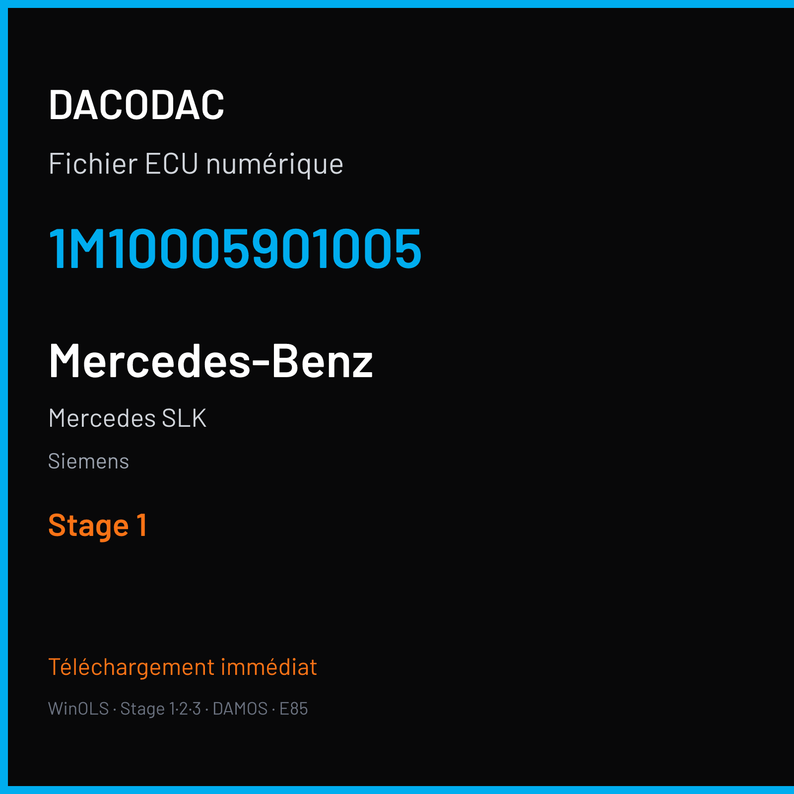 Mercedes SLK (2005) — Siemens — 1M10005901005 — Stage 1