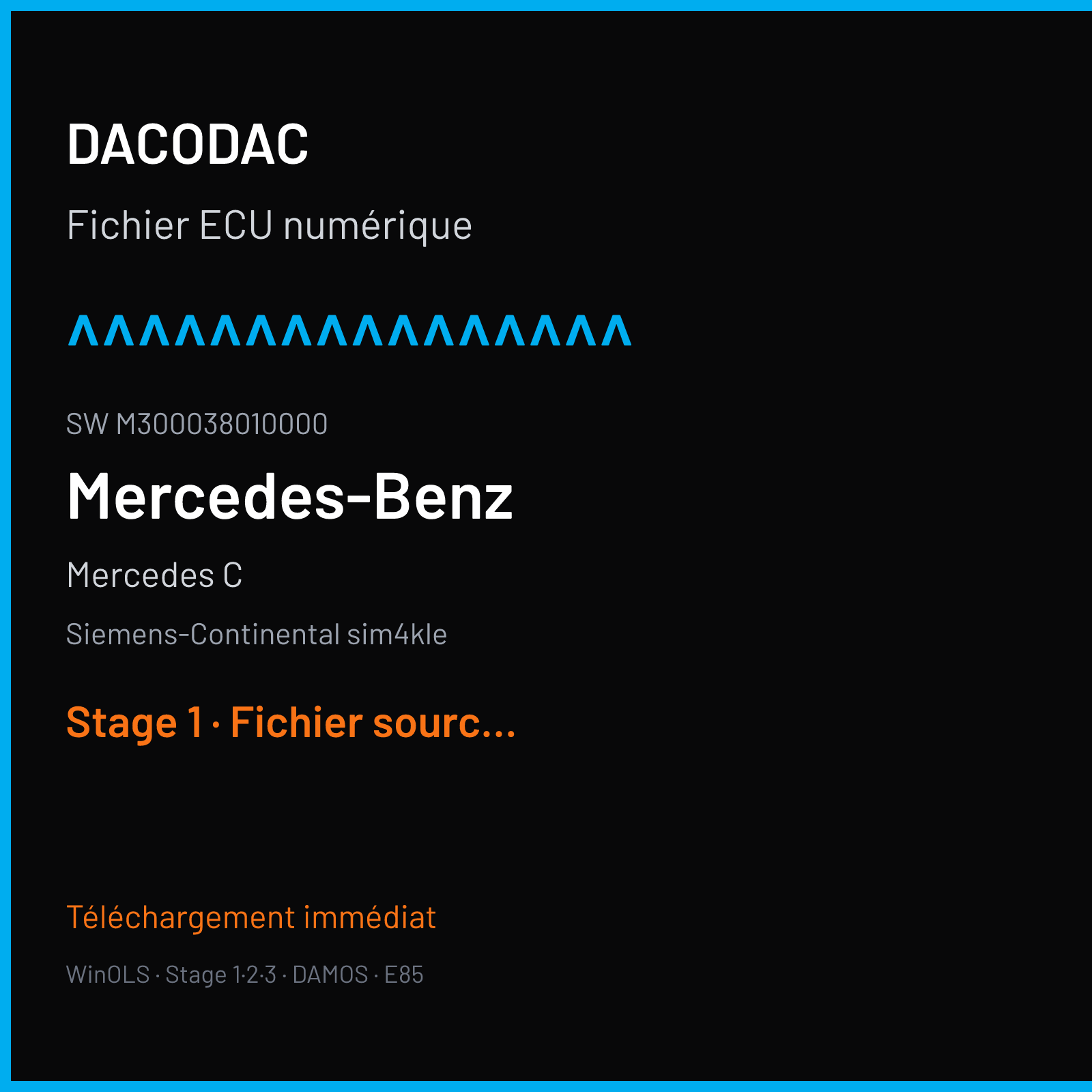Mercedes C (2003) — Siemens-Continental sim4kle — ^^^^^^^^^^^^^^^^ · M300038010000 — Stage 1