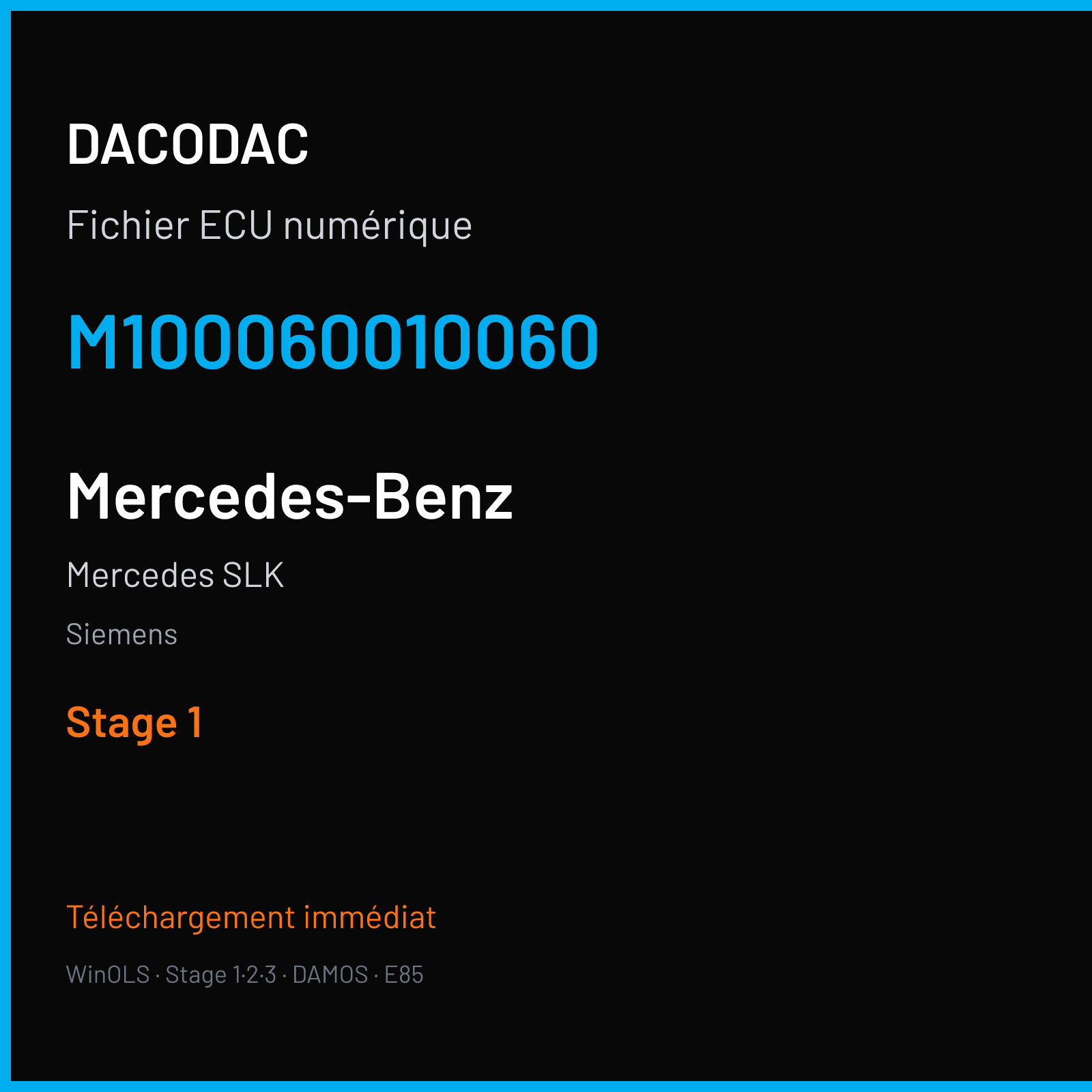 Mercedes SLK (2003) — Siemens — M100060010060 — Stage 1