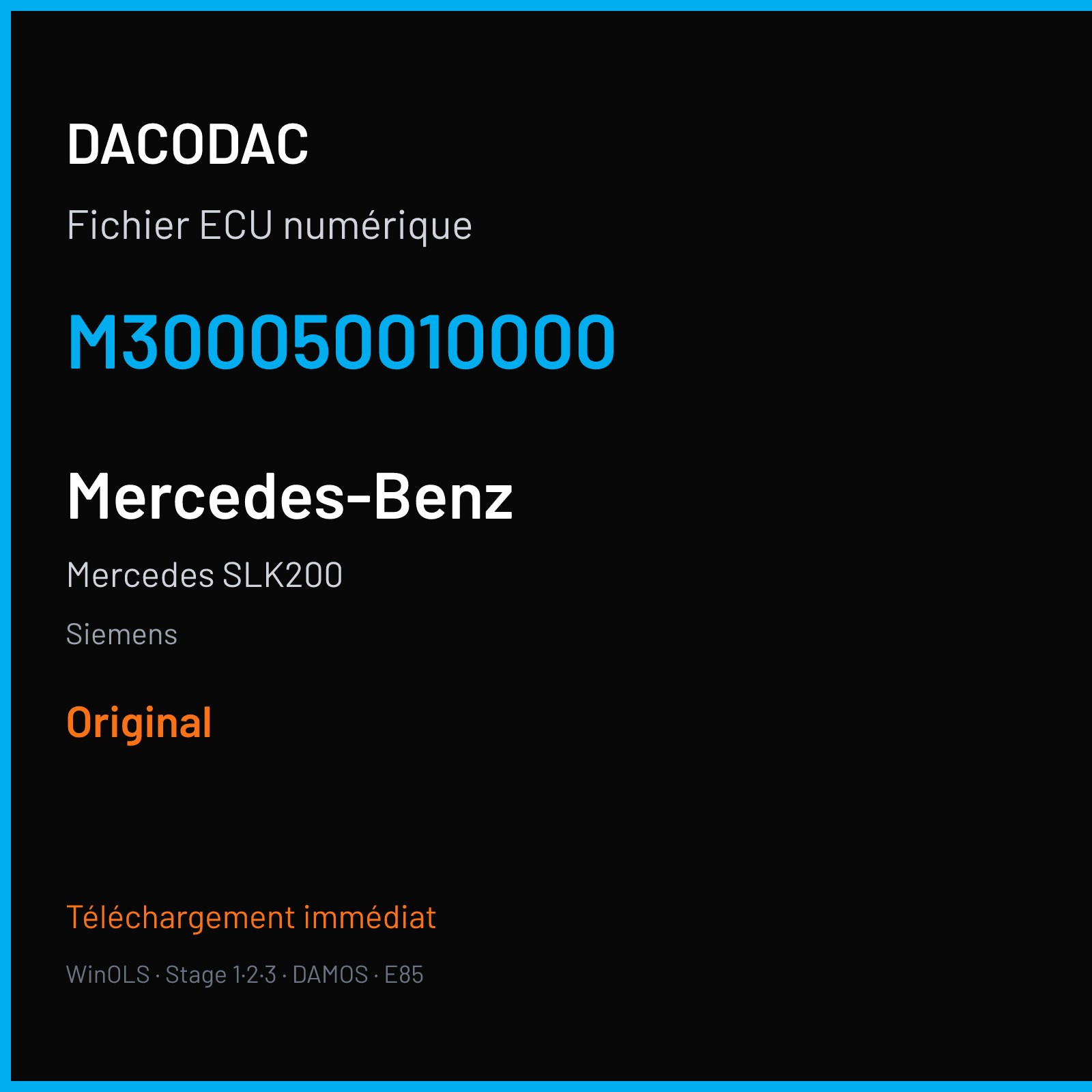 Mercedes SLK200 — Siemens — M300050010000 — Original
