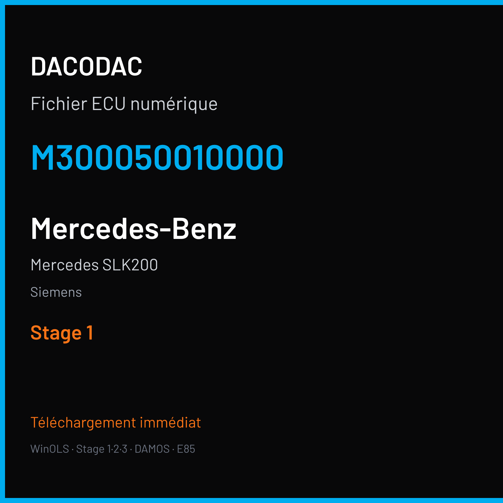 Mercedes SLK200 — Siemens — M300050010000 — Stage 1