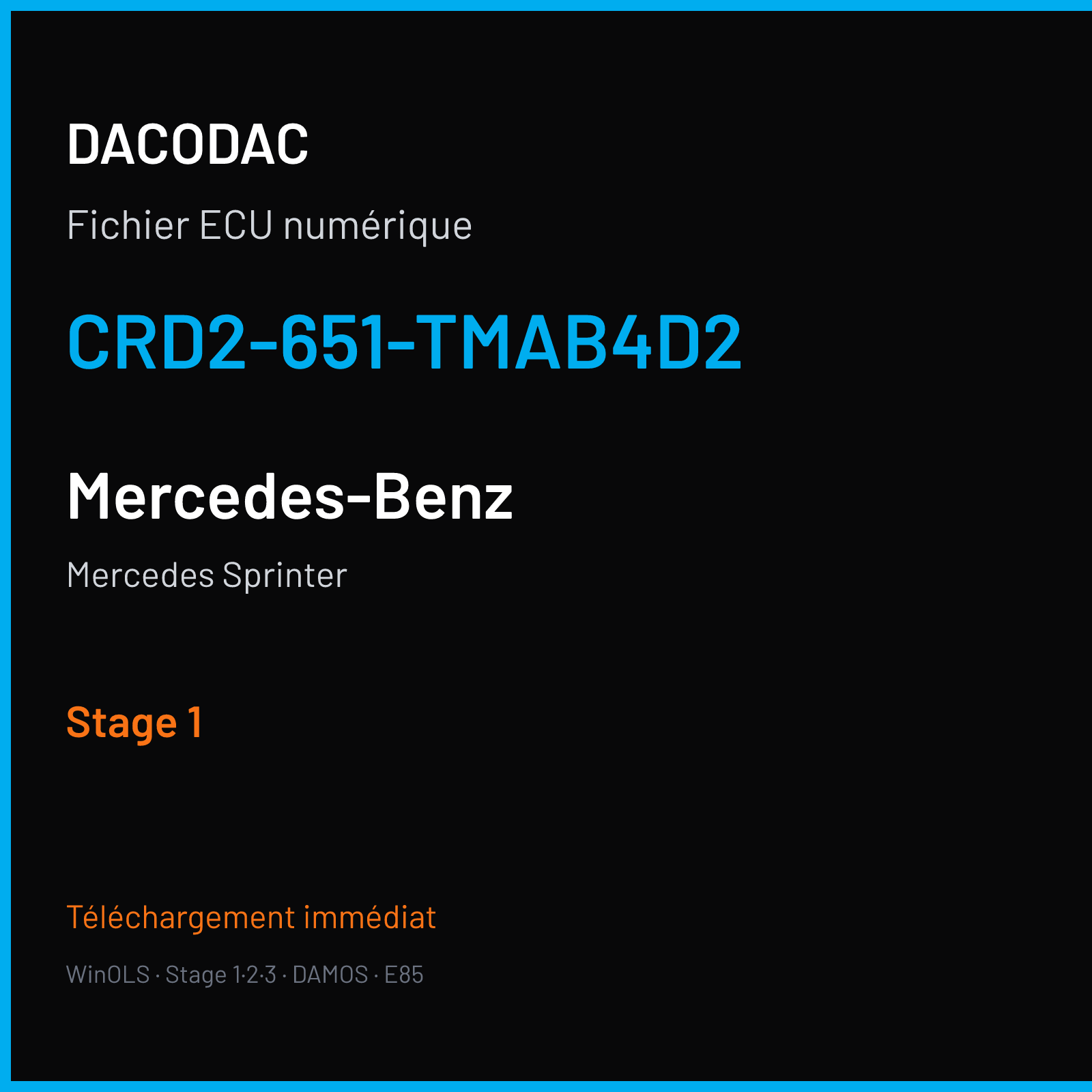 Mercedes Sprinter (2009) — CRD2-651-TMAB4D2 — Stage 1