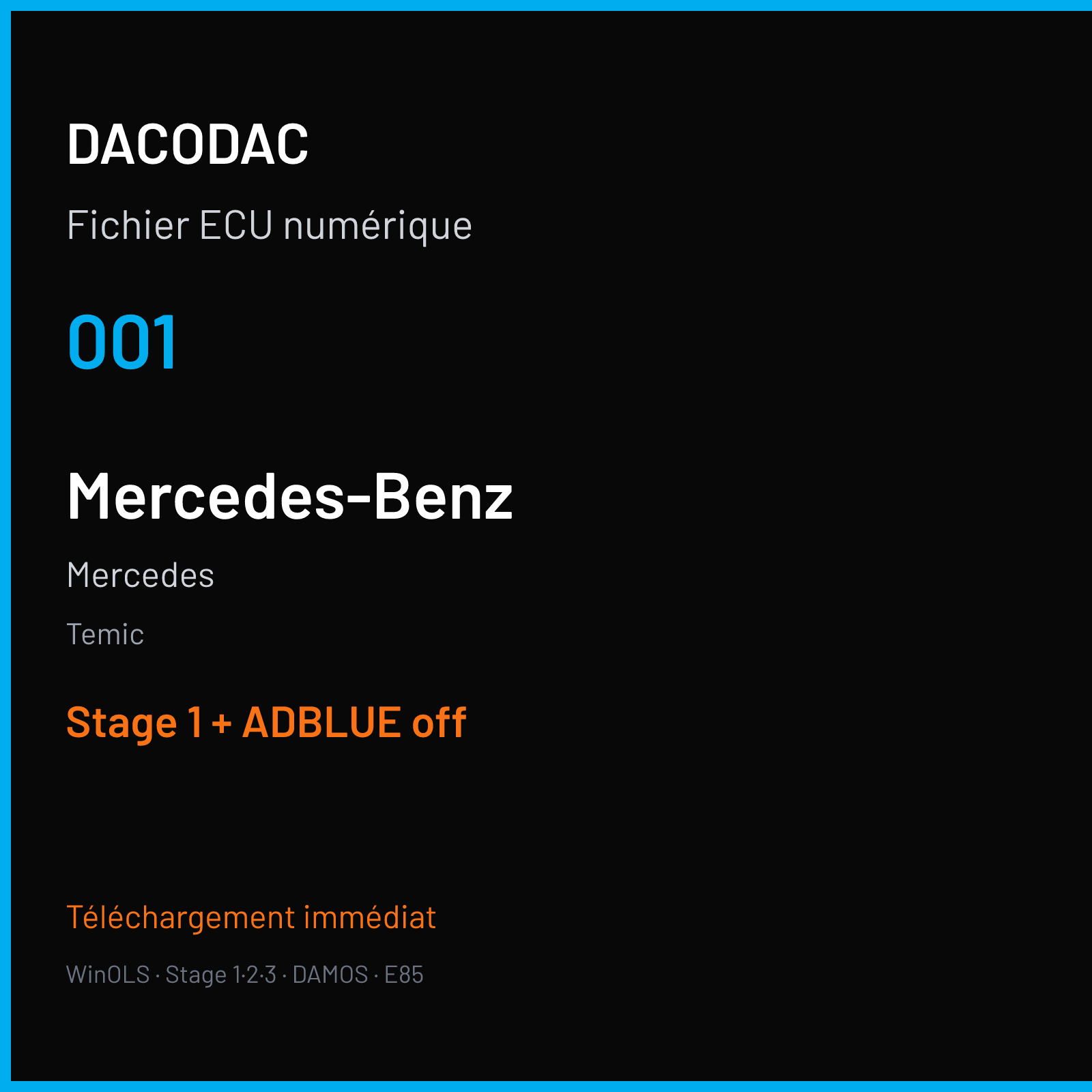 Mercedes (2007) — Temic — 001 — Stage 1 + ADBLUE off