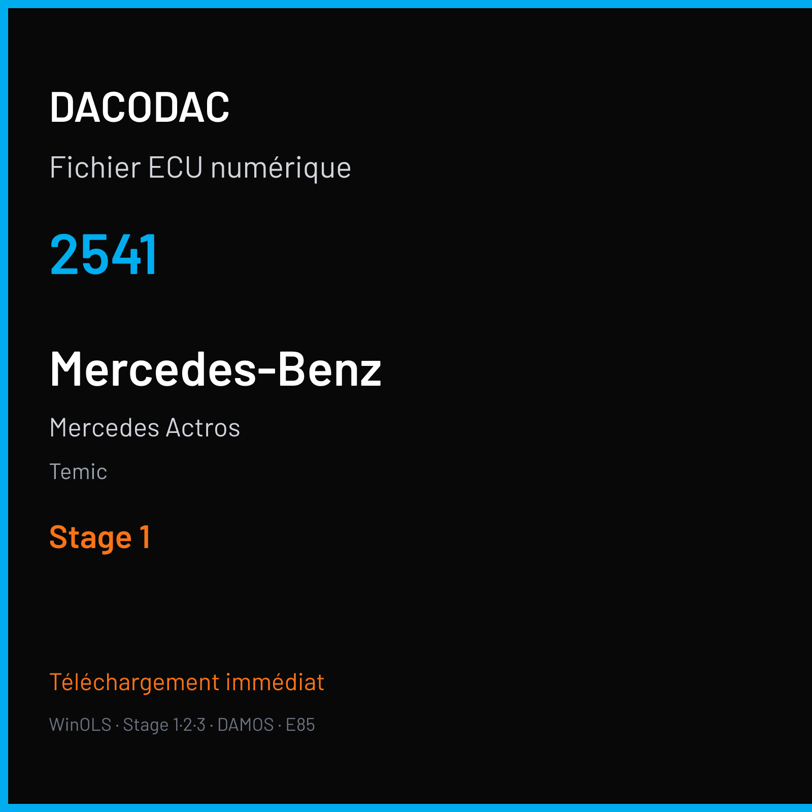 Mercedes Actros (2007) — Temic — 2541 — Stage 1