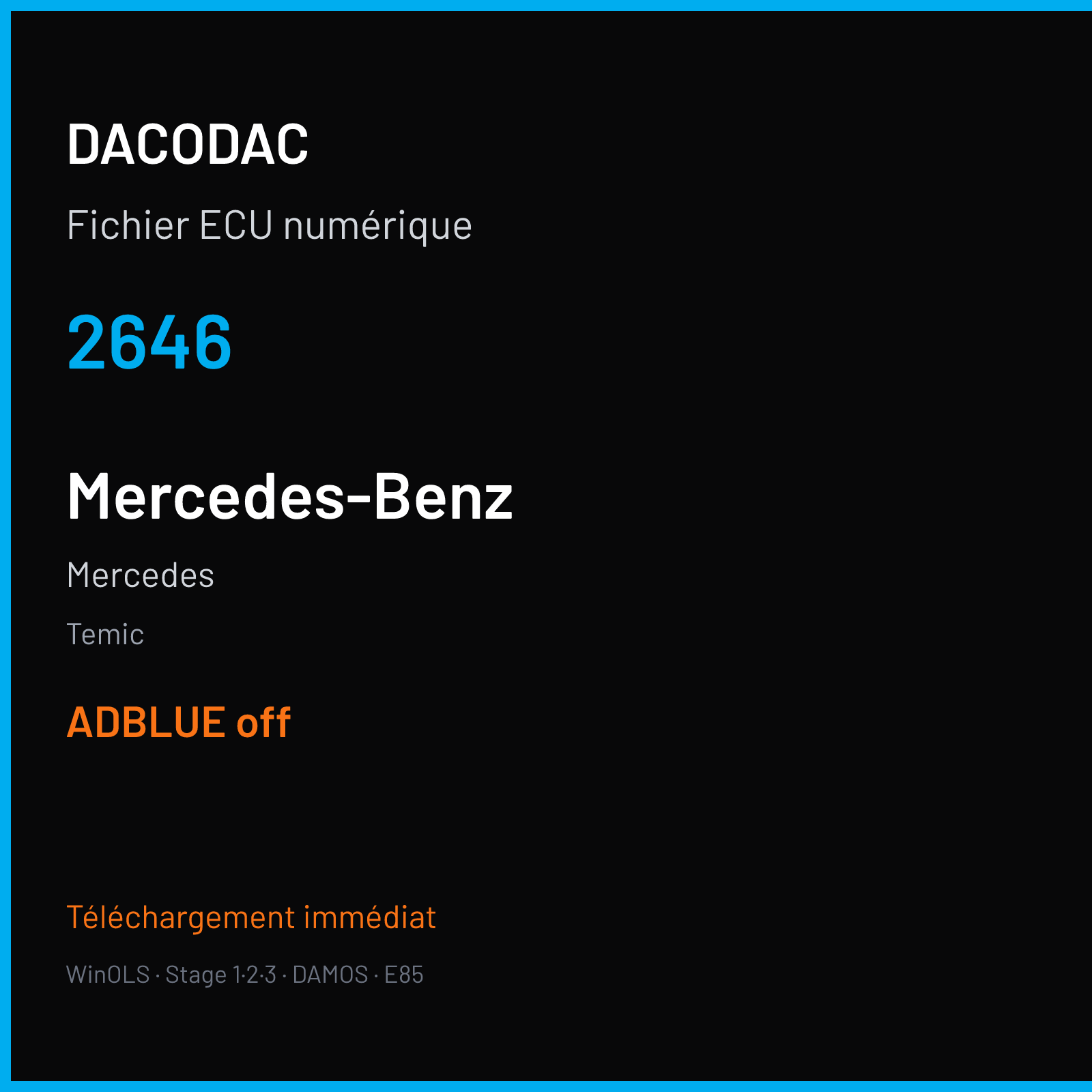 Mercedes (2017) — Temic — 2646 — ADBLUE off