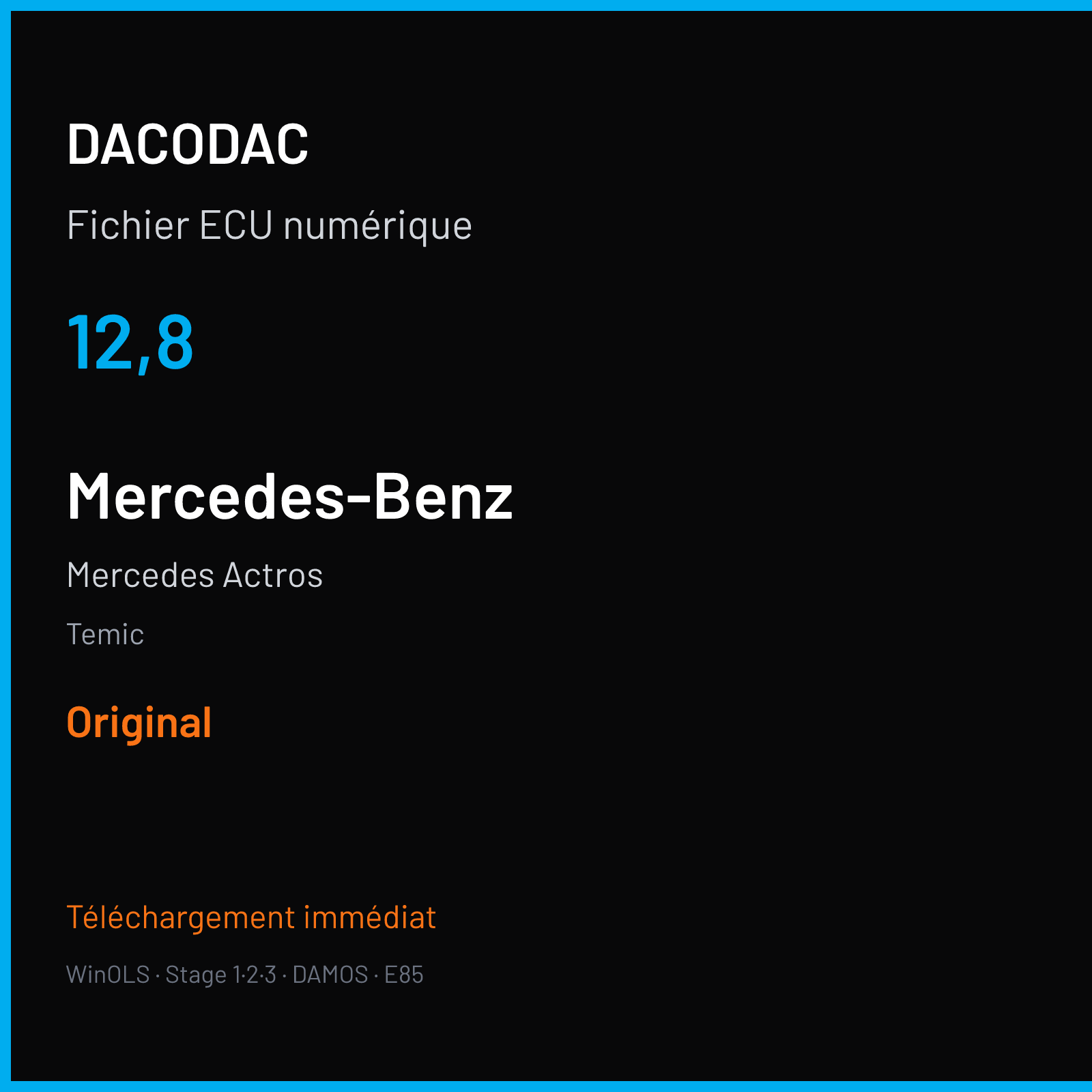 Mercedes Actros (2017) — Temic — 12,8 — Original