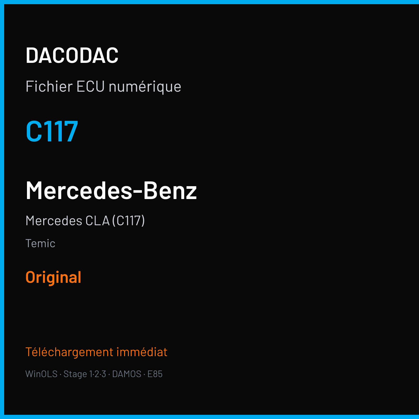 Mercedes CLA (C117) (2015) — Temic — C117 — Original