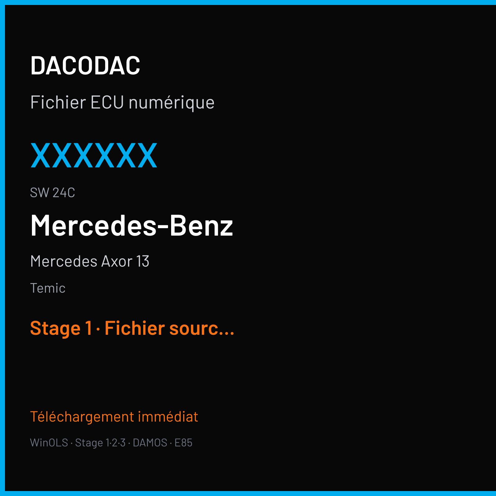 Mercedes Axor 13 (2018) — Temic — xxxxxx · 24C — Stage 1