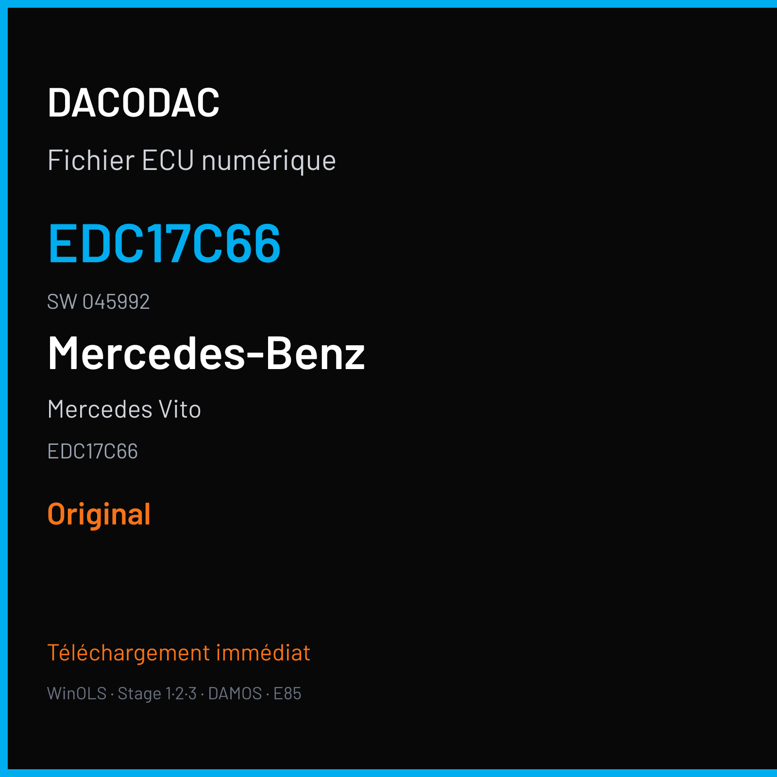 Mercedes Vito (2017) — EDC17C66 — EDC17C66 · 045992 — Original