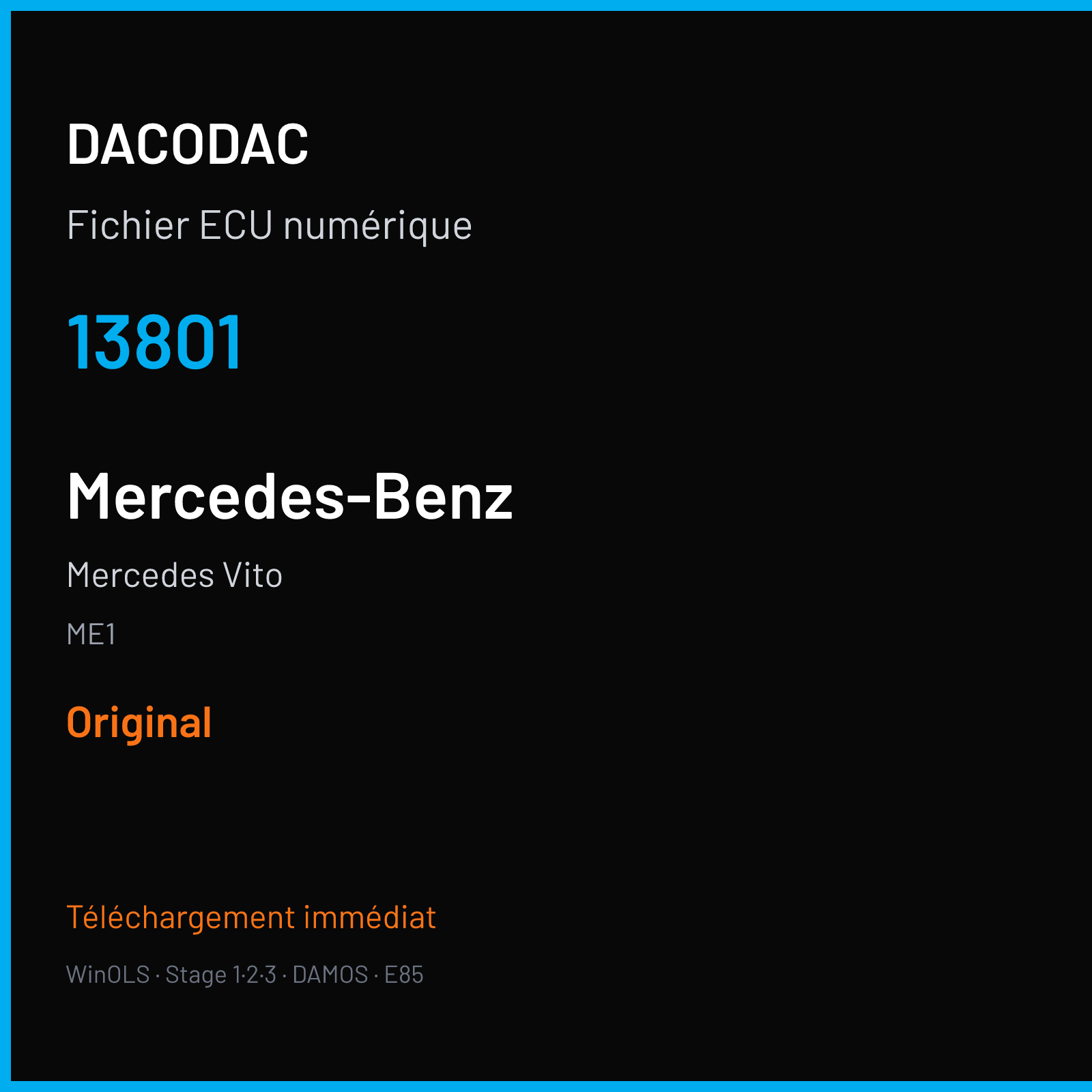 Mercedes Vito (2013) — ME1 — 13801 — Original