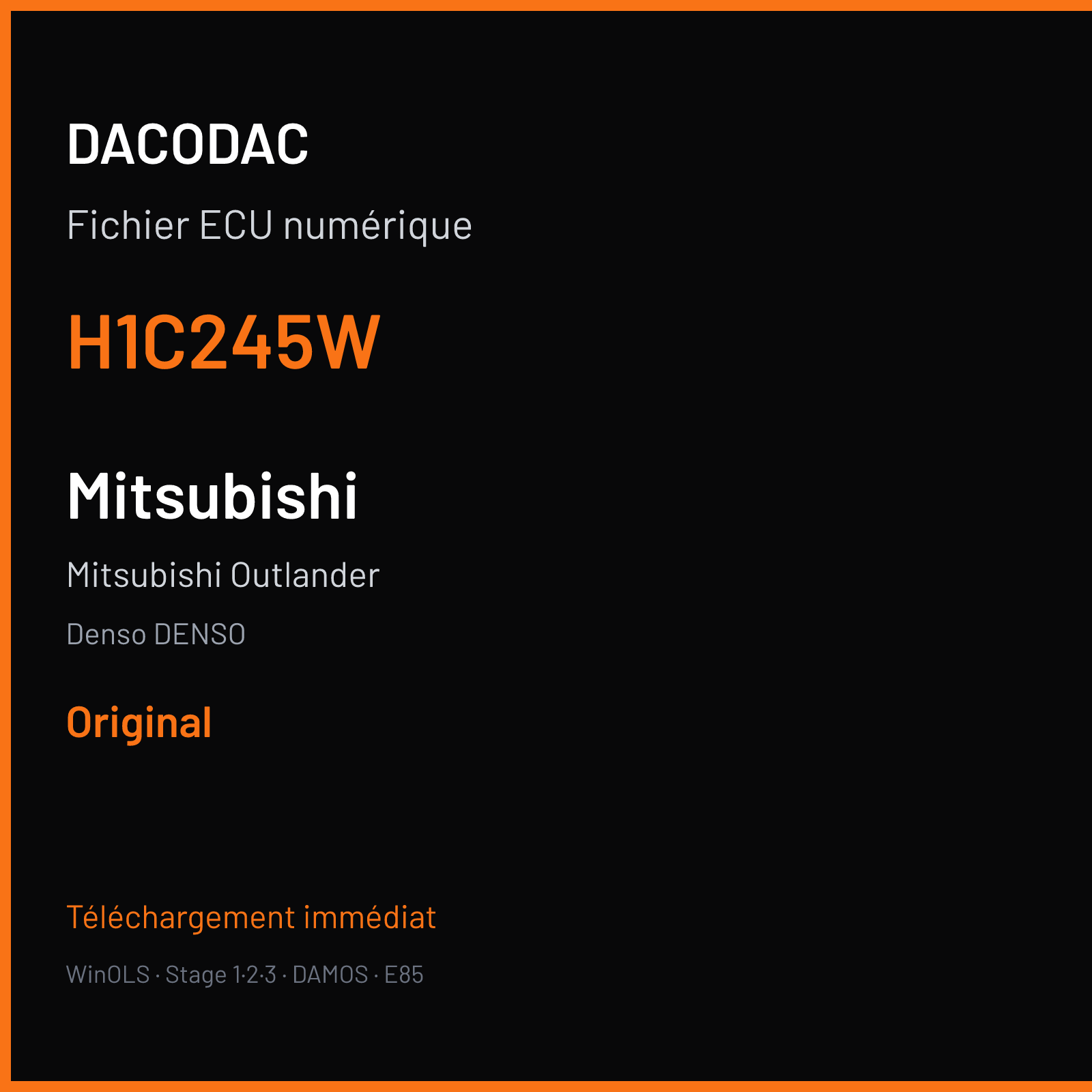 Mitsubishi Outlander (2018) — Denso DENSO — H1C245W — Original