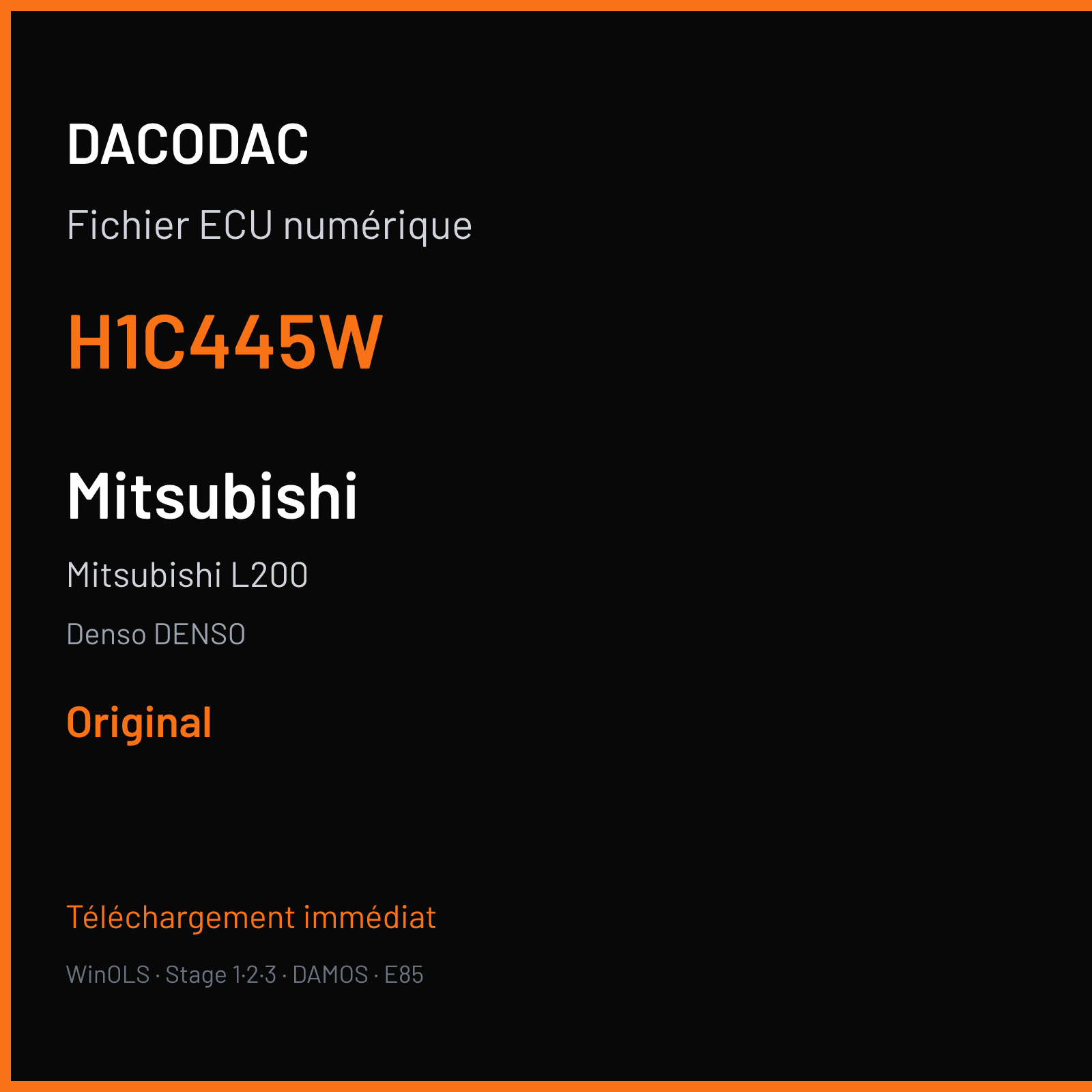 Mitsubishi L200 (2017) — Denso DENSO — H1C445W — Original