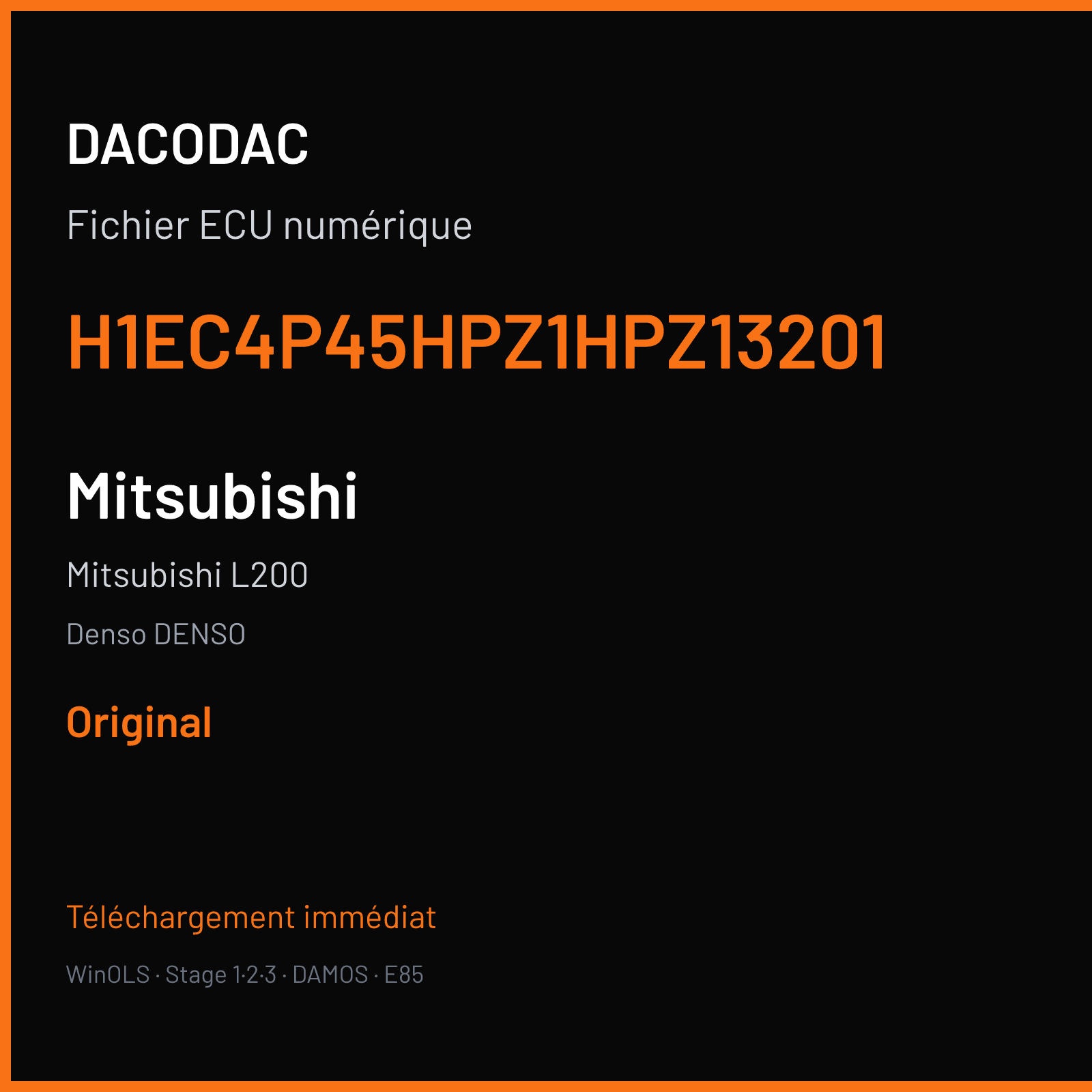 Mitsubishi L200 (2020) — Denso DENSO — H1EC4P45HPZ1HPZ13201 — Original
