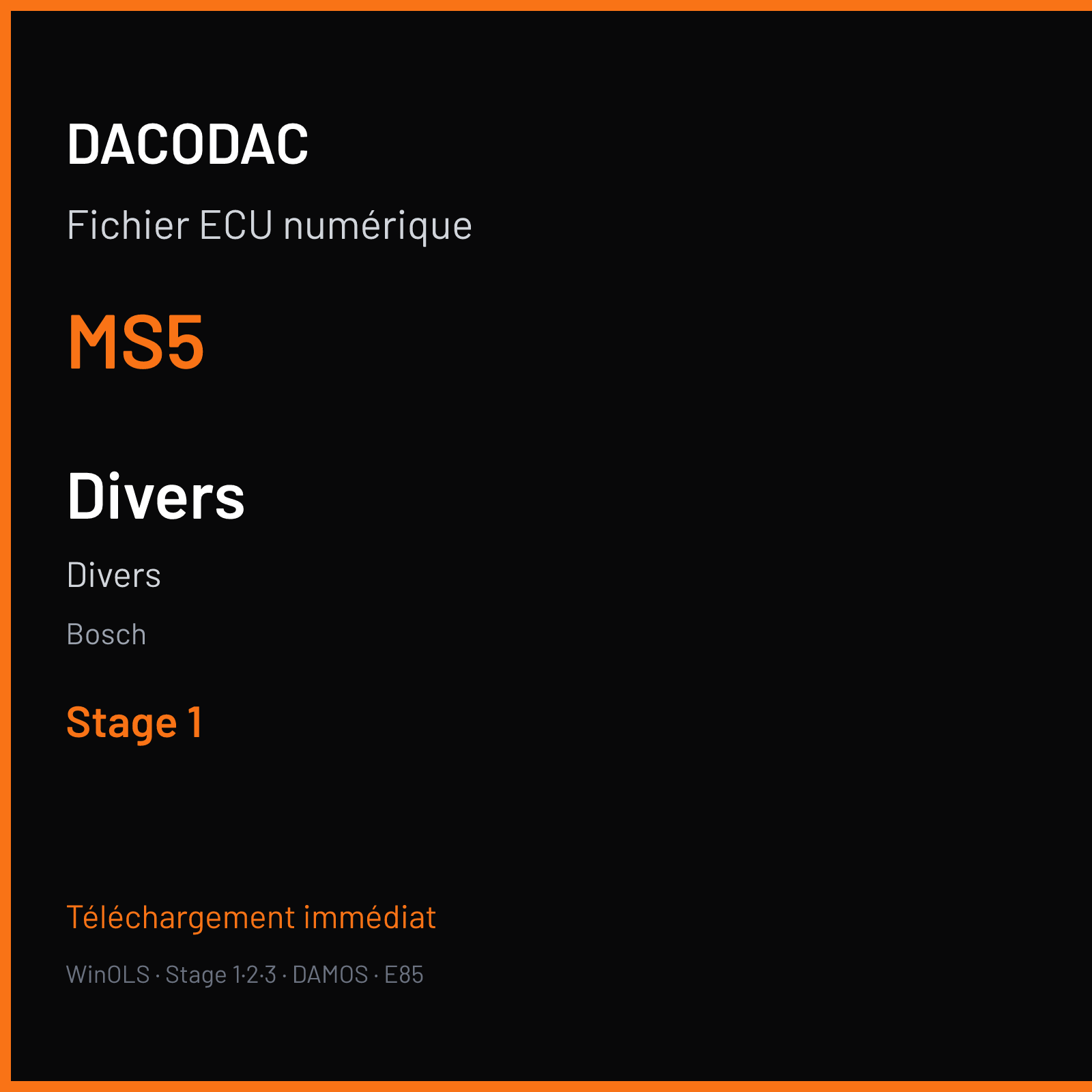 Divers (1999) — Bosch — MS5 — Stage 1