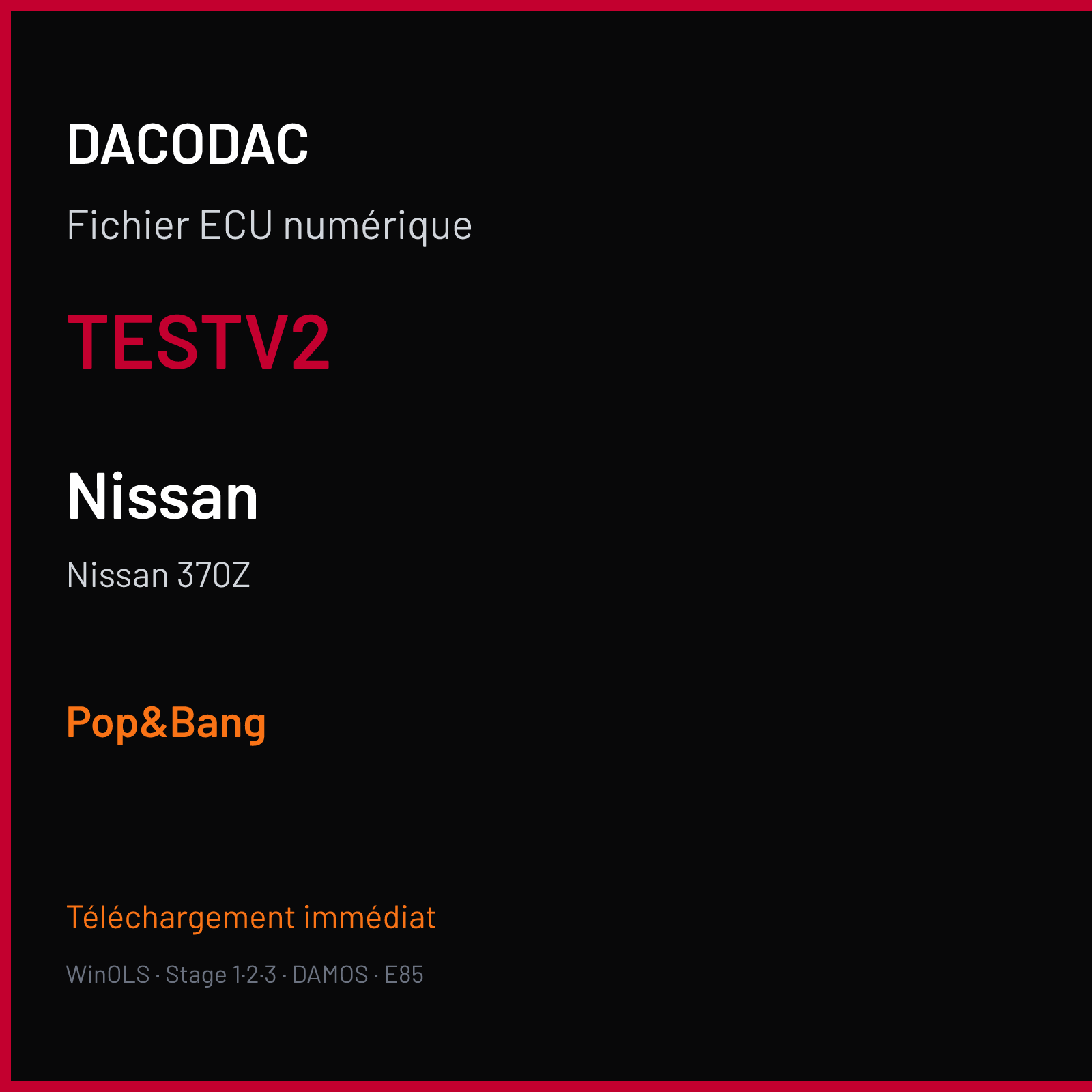 Nissan 370Z (2011) — TESTV2 — Pop&Bang