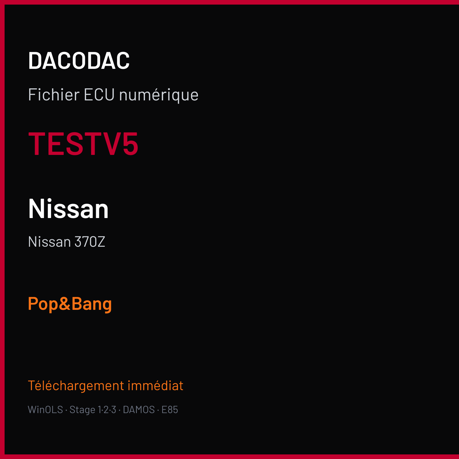 Nissan 370Z (2011) — TESTV5 — Pop&Bang