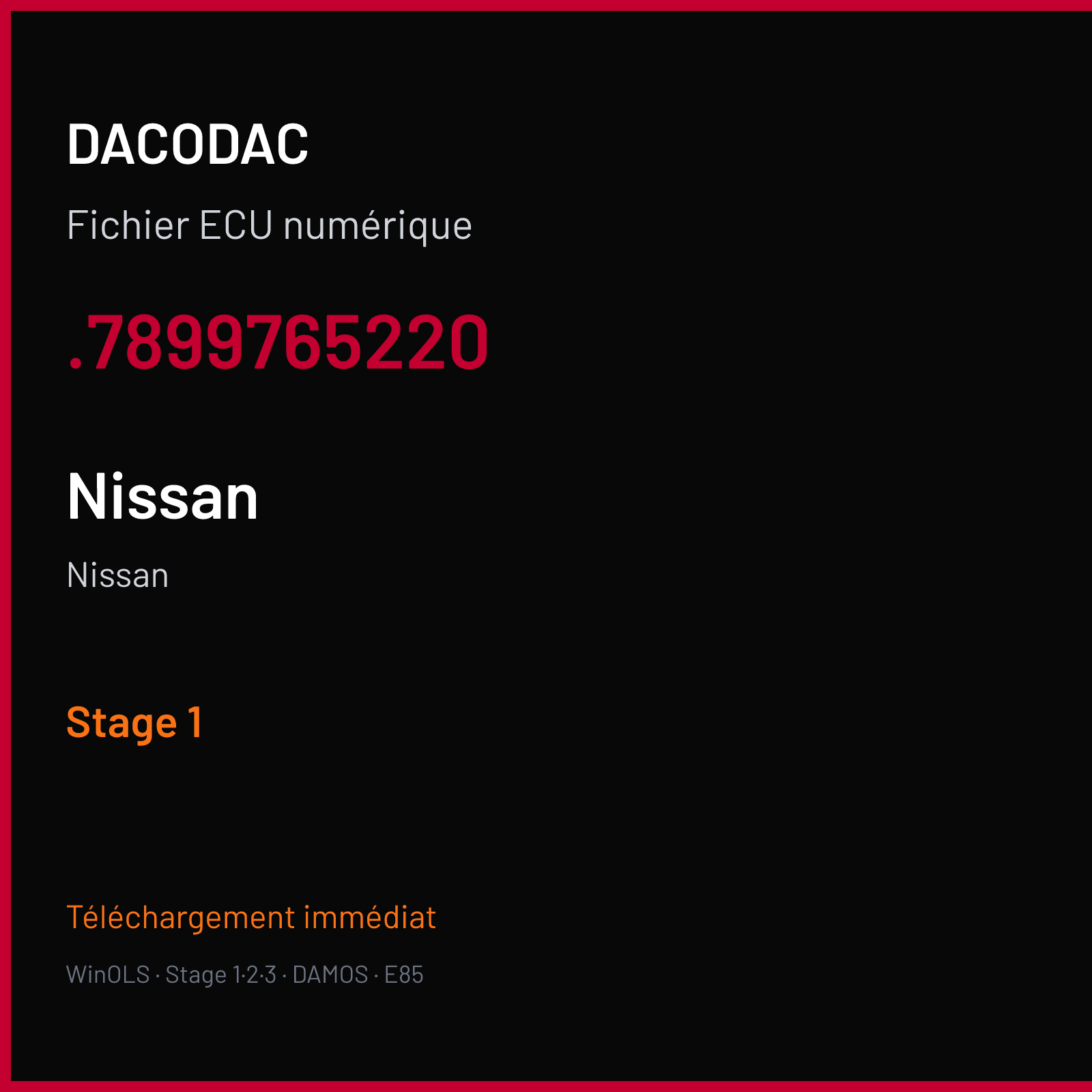 Nissan — .7899765220 — Stage 1
