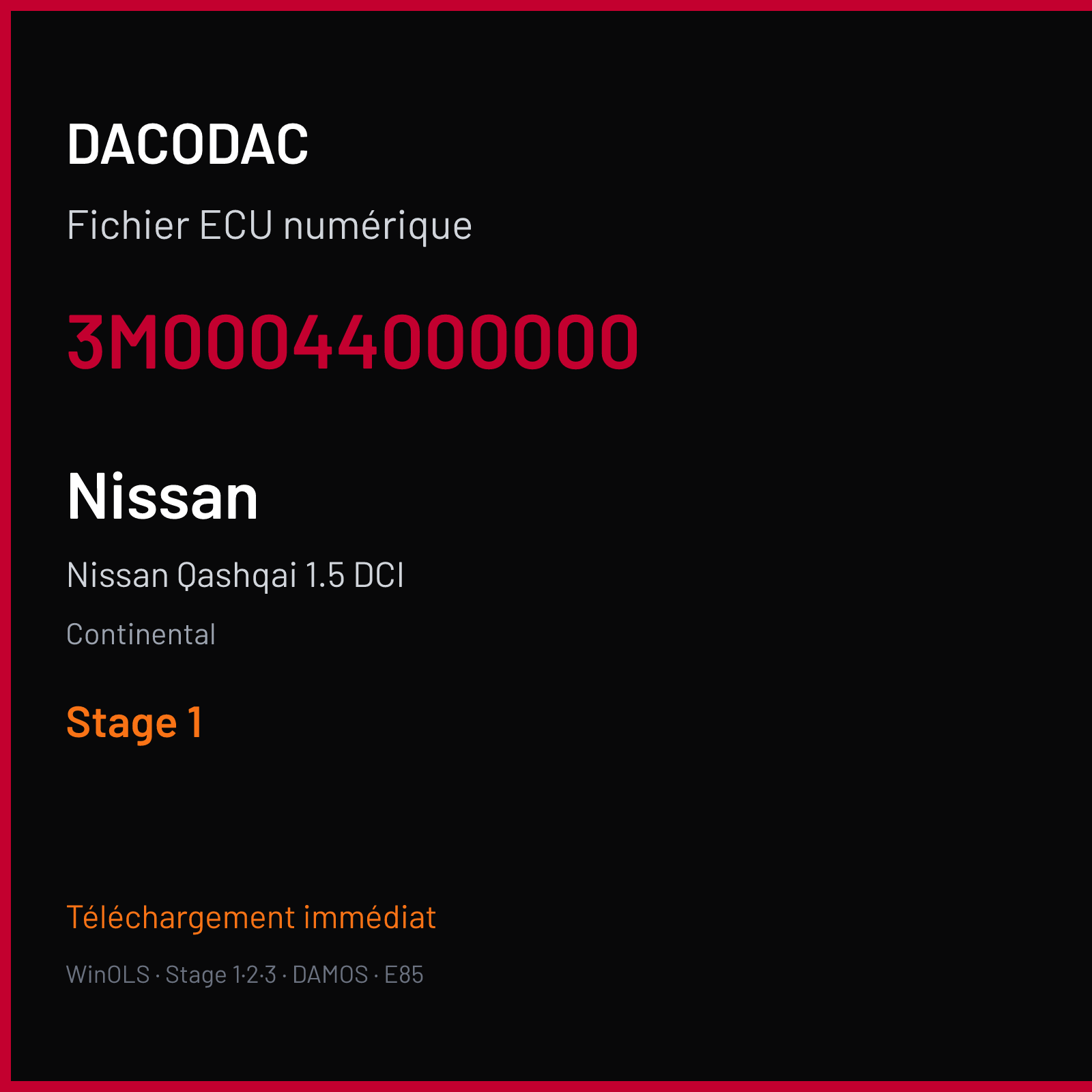 Nissan Qashqai 1.5 DCI (2007) — Continental — 3M00044000000 — Stage 1