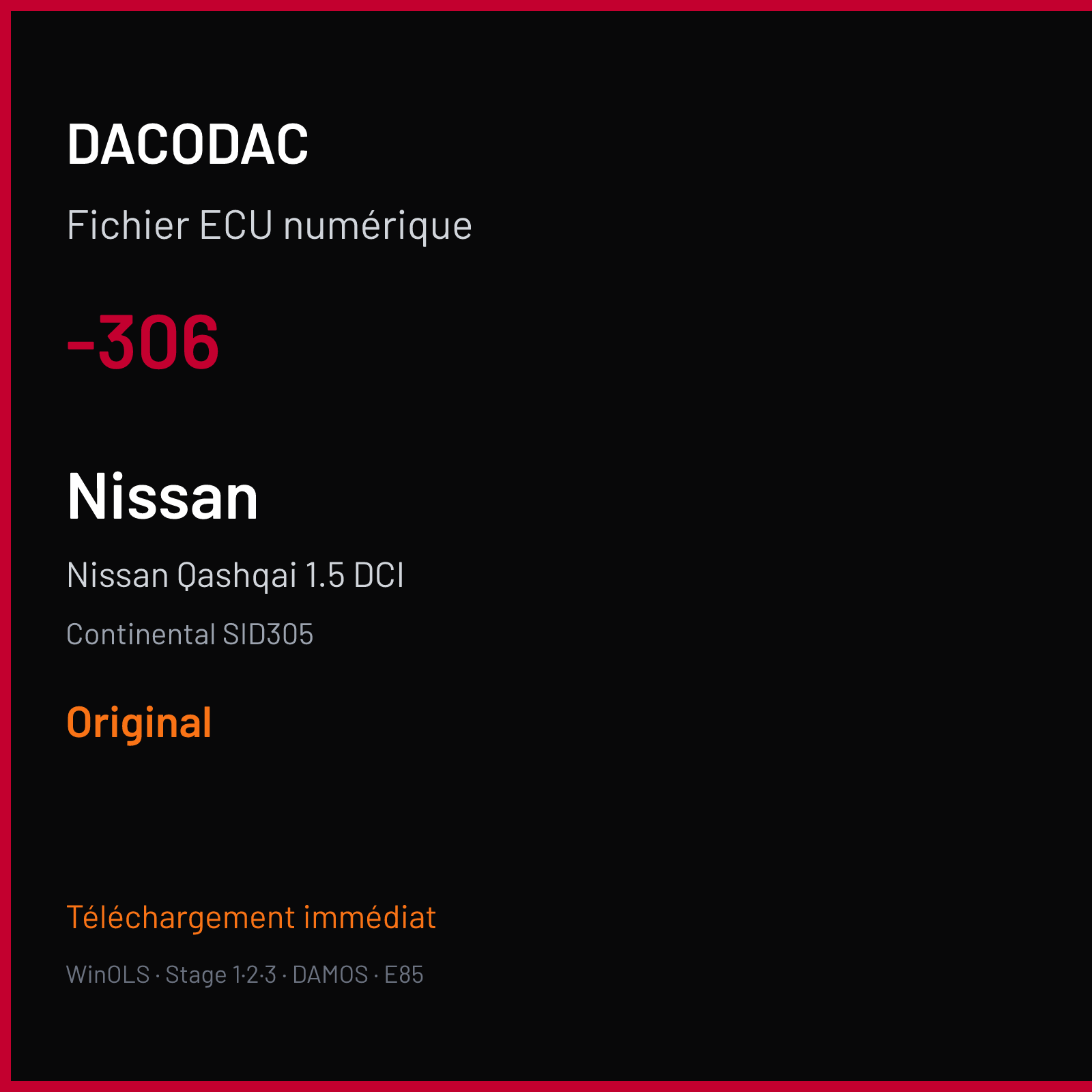 Nissan Qashqai 1.5 DCI (2011) — Continental SID305 — -306 — Original