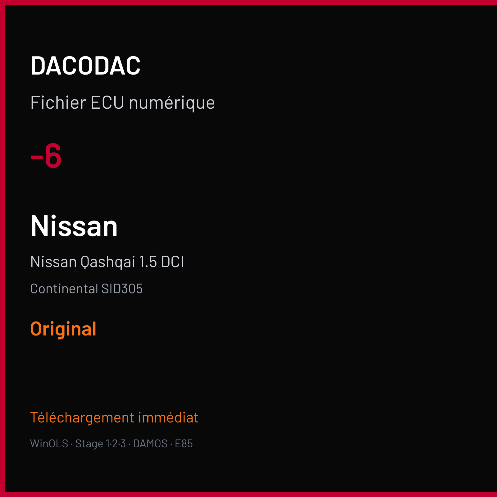 Nissan Qashqai 1.5 DCI (2012) — Continental SID305 — -6 — Original