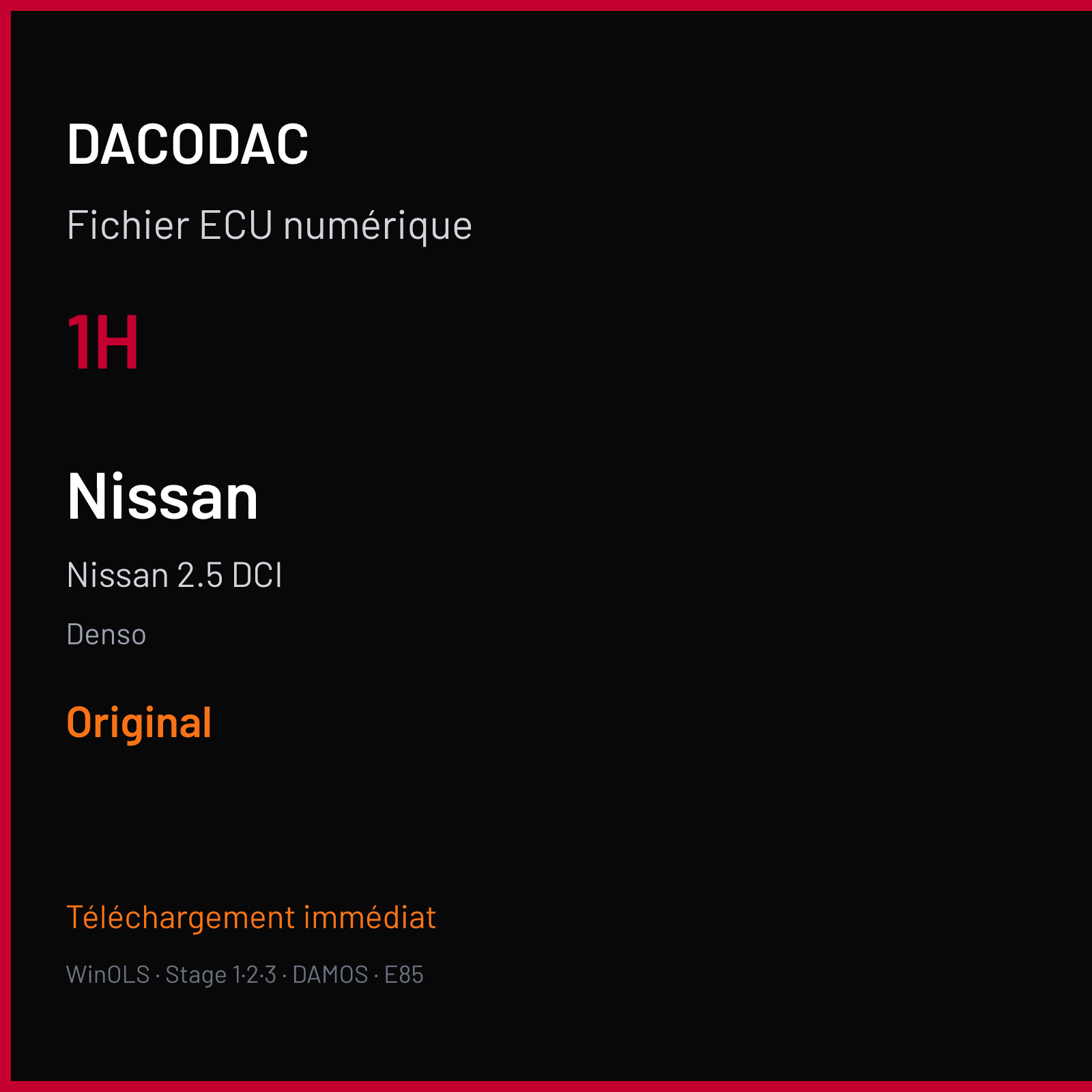 Nissan 2.5 DCI (2005) — Denso — 1H — Original