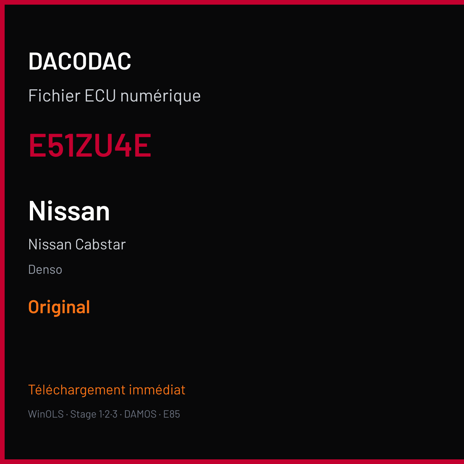 Nissan Cabstar (2012) — Denso — E51ZU4E — Original
