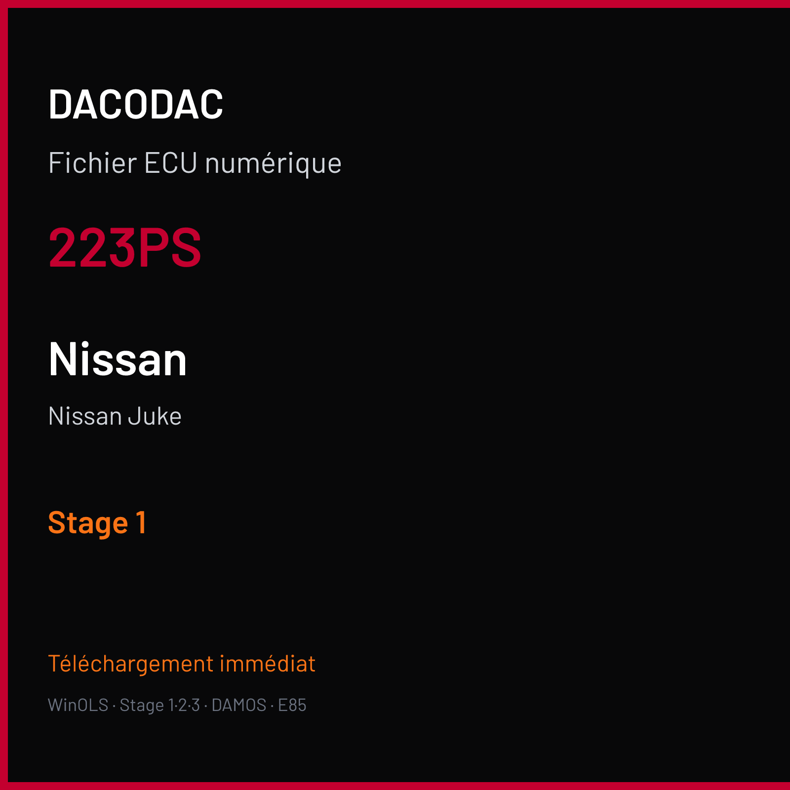 Nissan Juke (2014) — 223PS — Stage 1